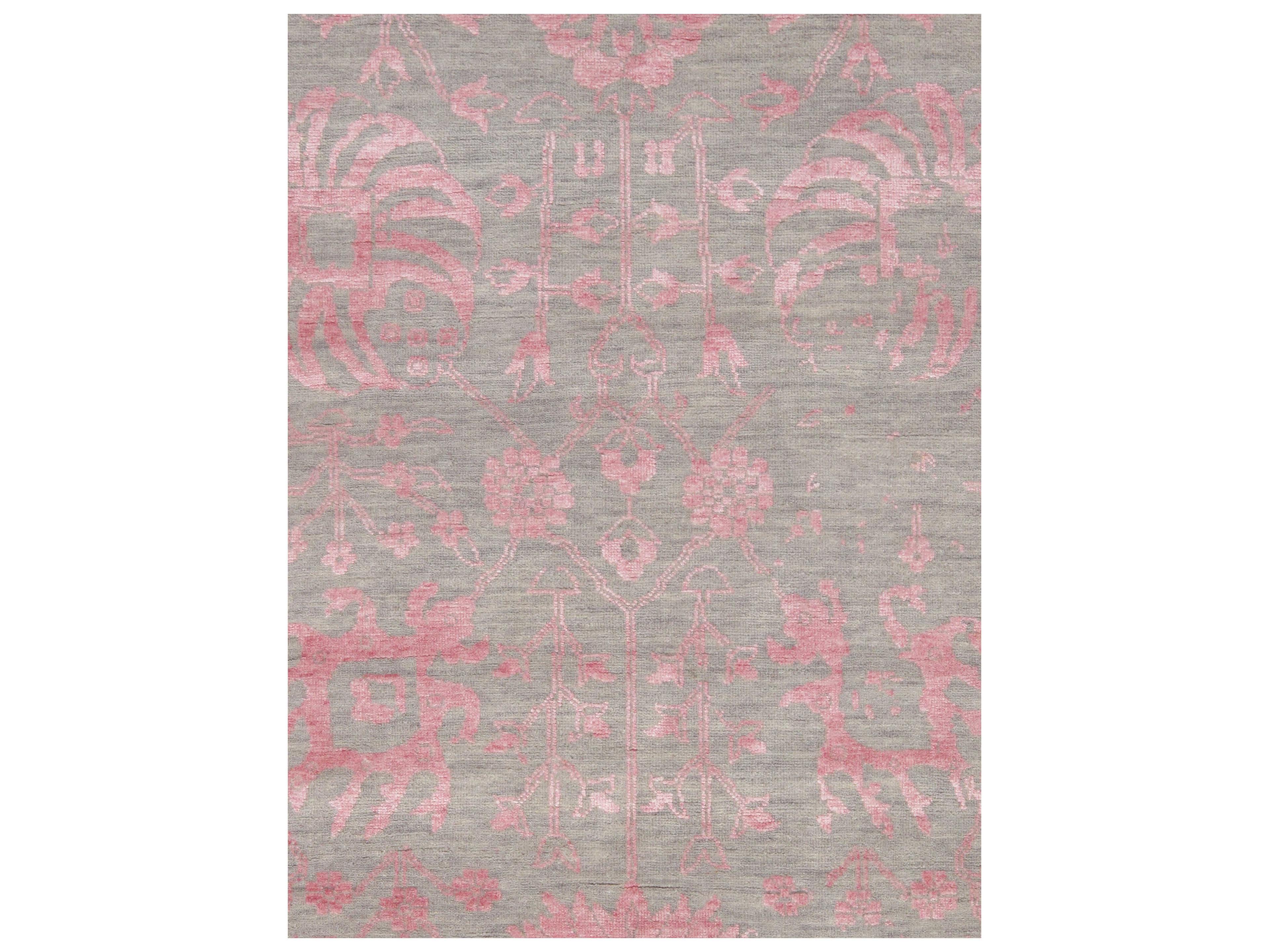 Pasargad Home Transitional Floral Area Rug