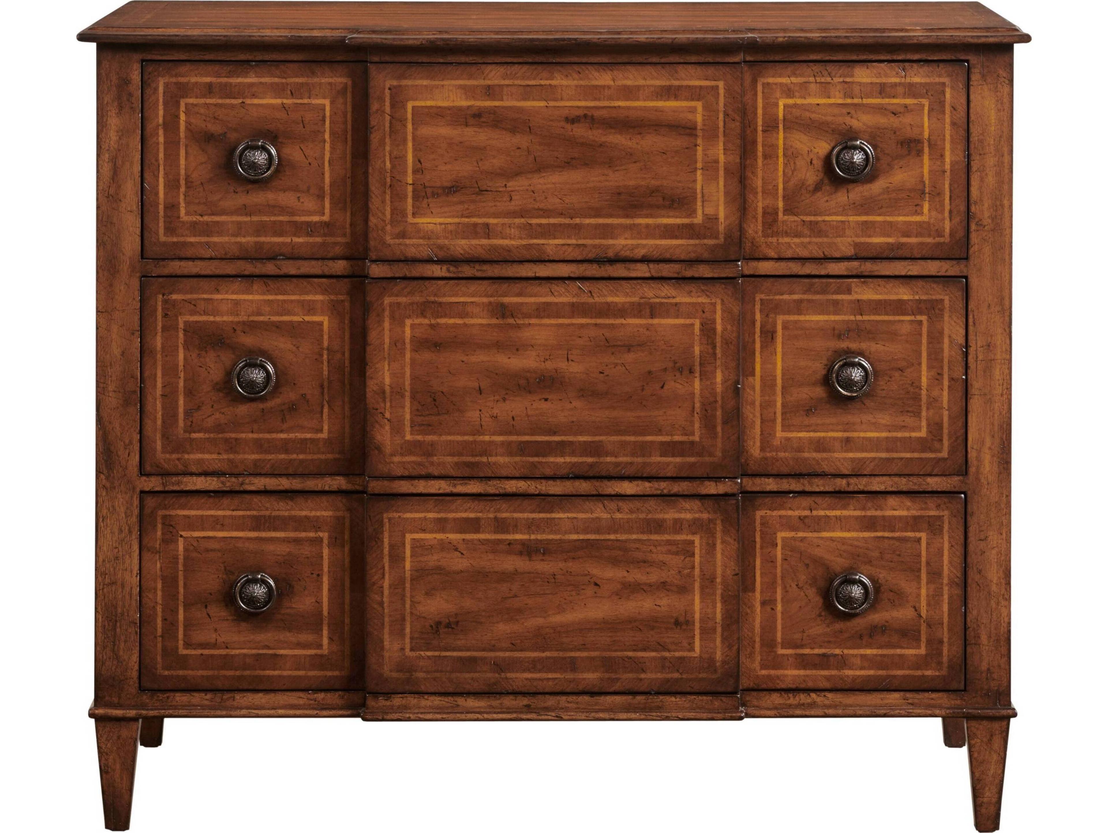 Port Eliot 3-Drawers Brown Dresser