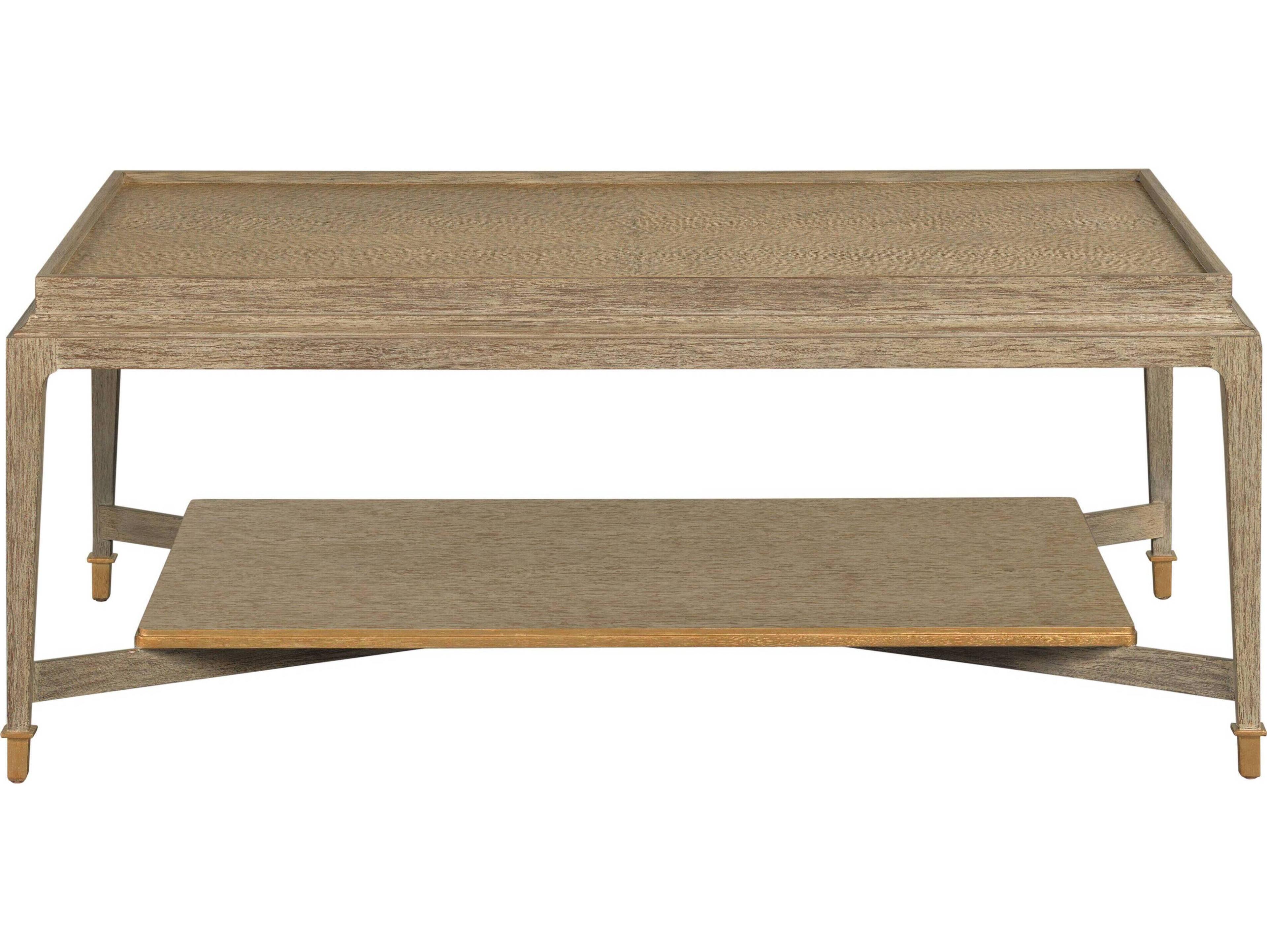 Port Eliot Rectangular Wood Washed Oak Coffee Table