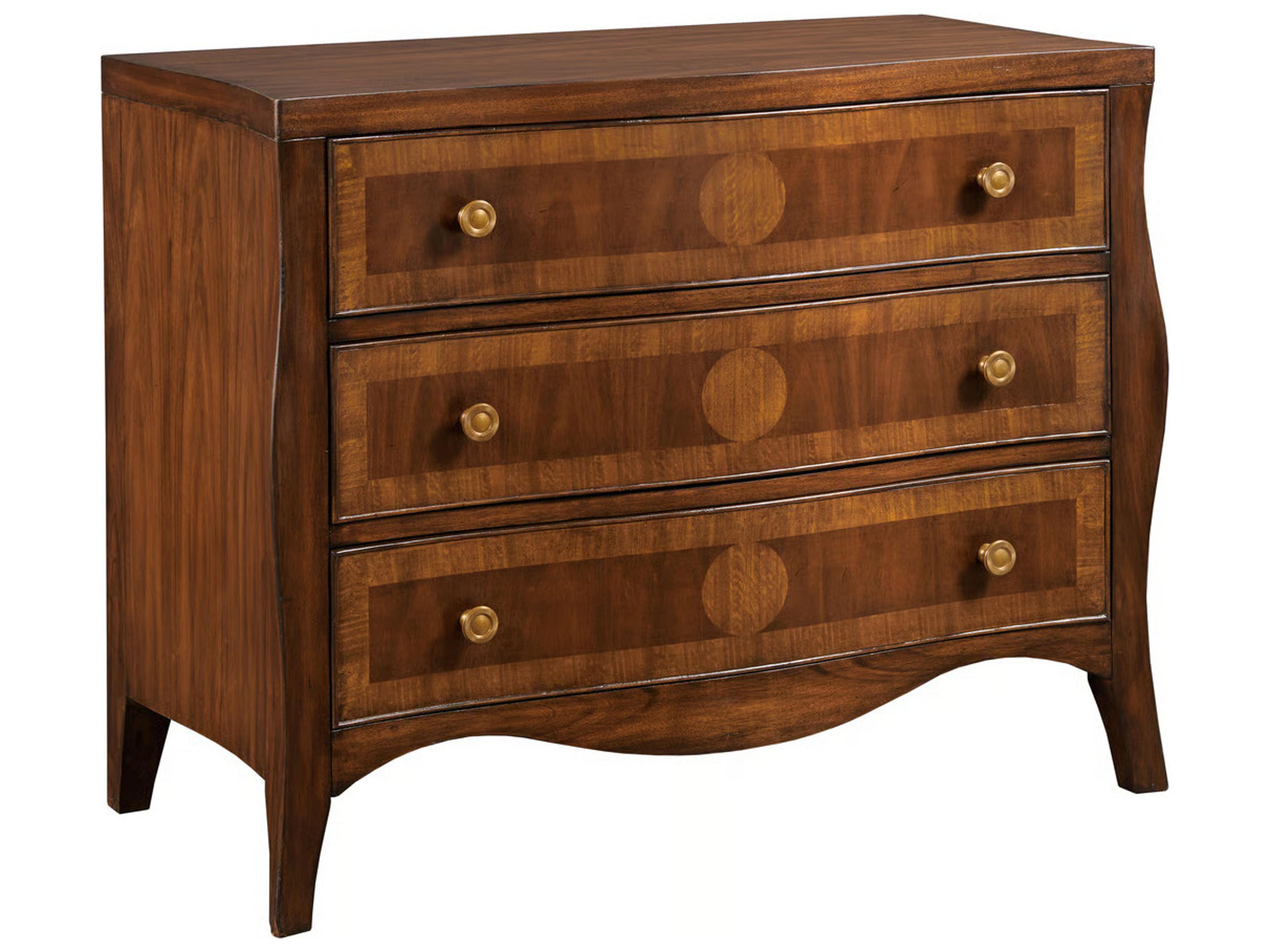 Port Eliot Mahogany Brown Wood Accent Chest