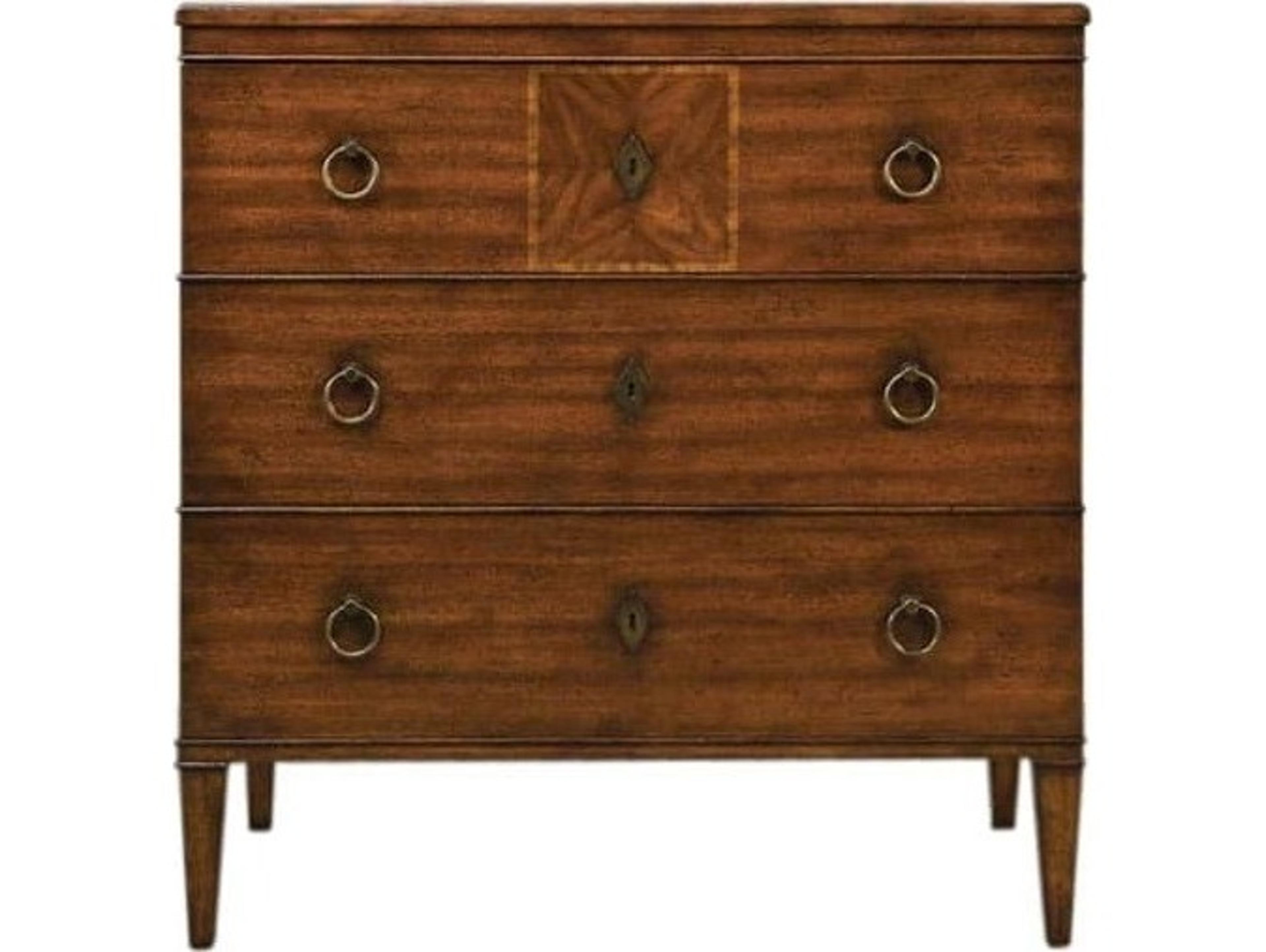 Port Eliot Mahogany Brown Wood Accent Chest