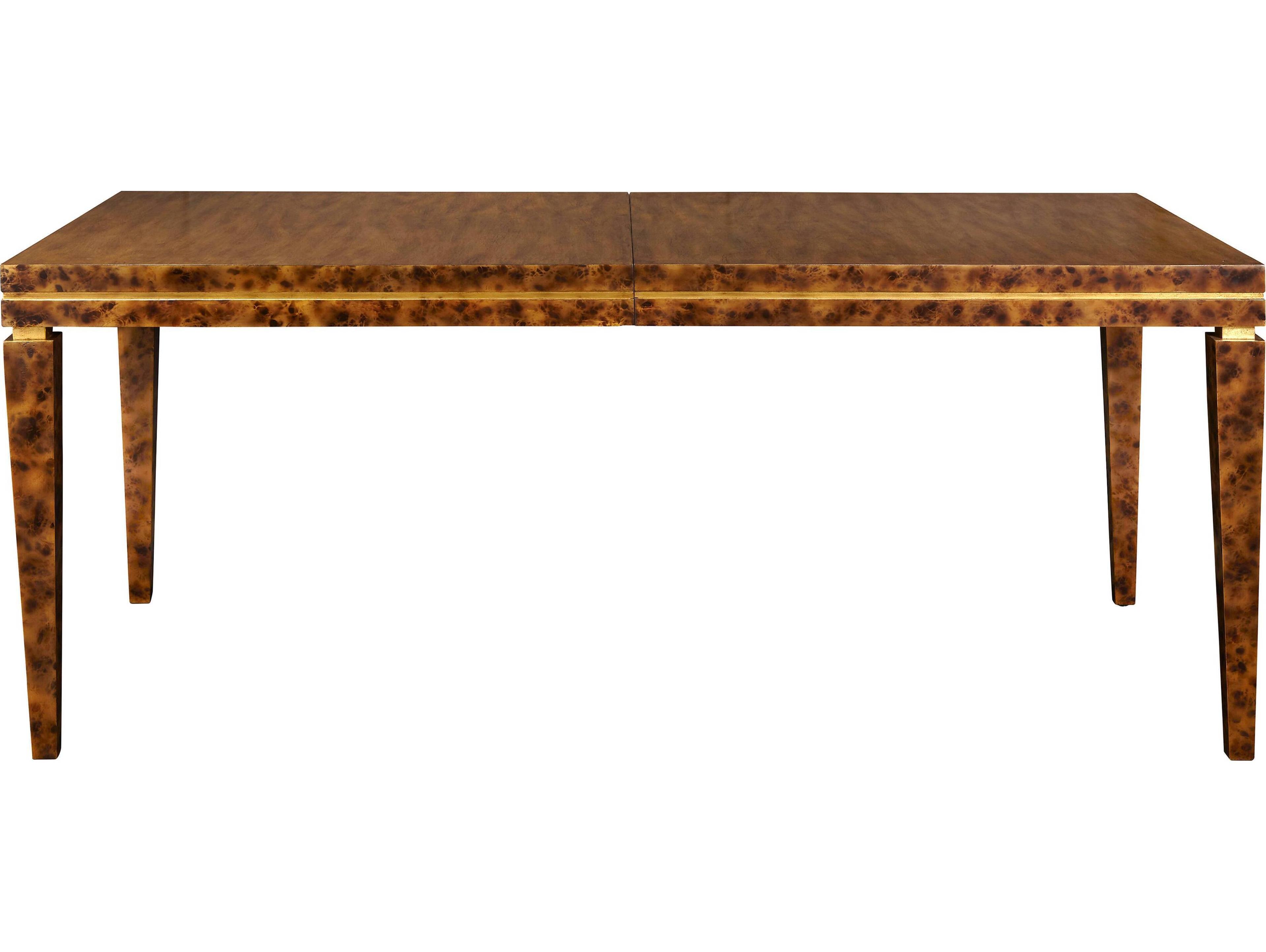 Port Eliot Rectangular Wood Tortoise Dining Table