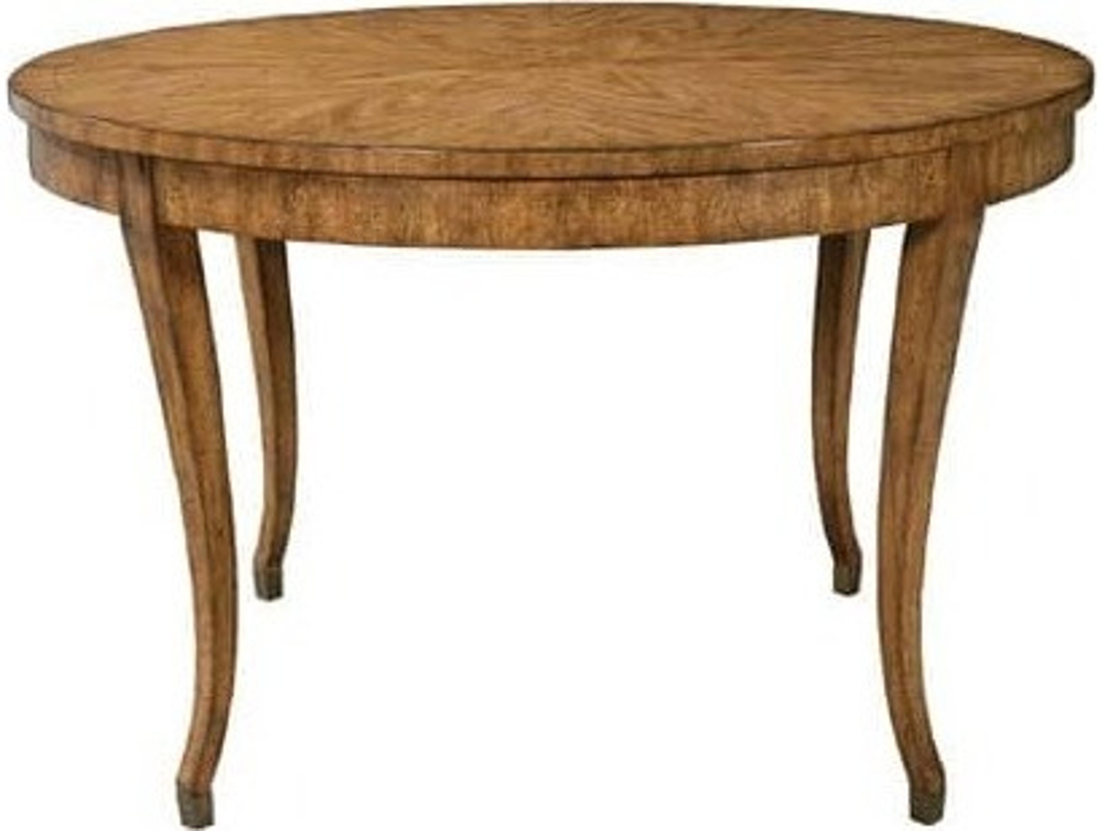 Port Eliot Round Wood Mahogany Dining Table