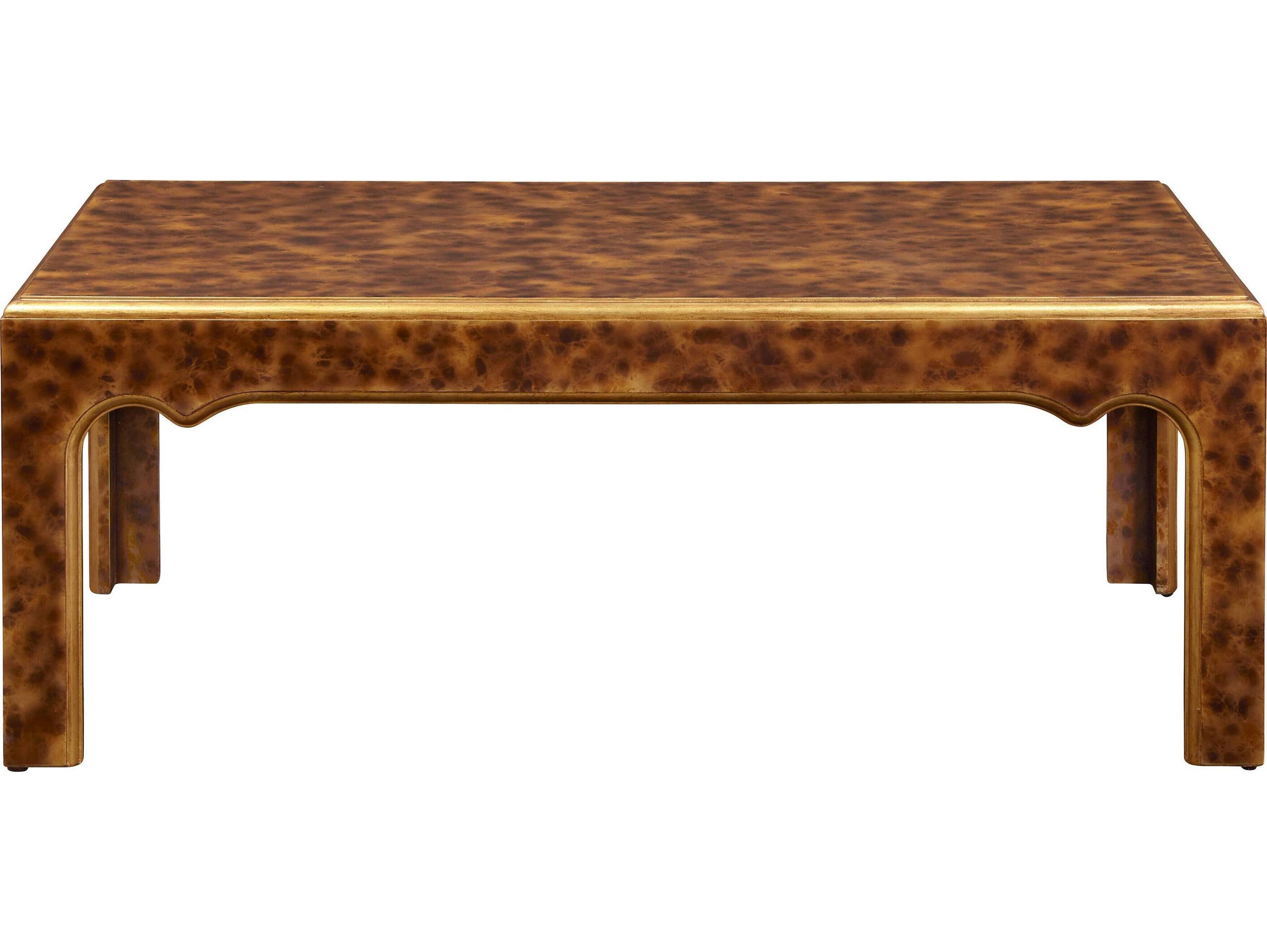 Port Eliot Rectangular Wood Tortoise Coffee Table