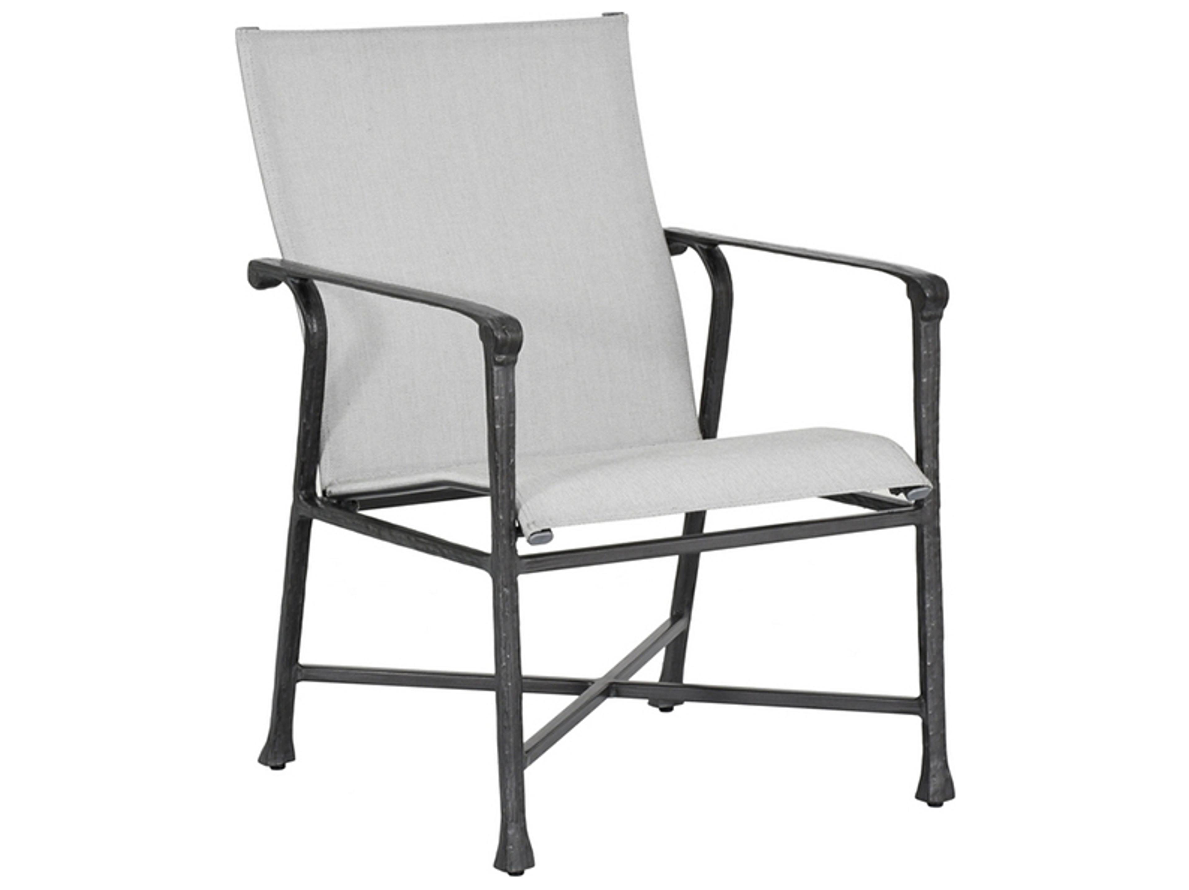 Castelle Marquis Sling Dining Aluminum Patio Dining Arm Chair
