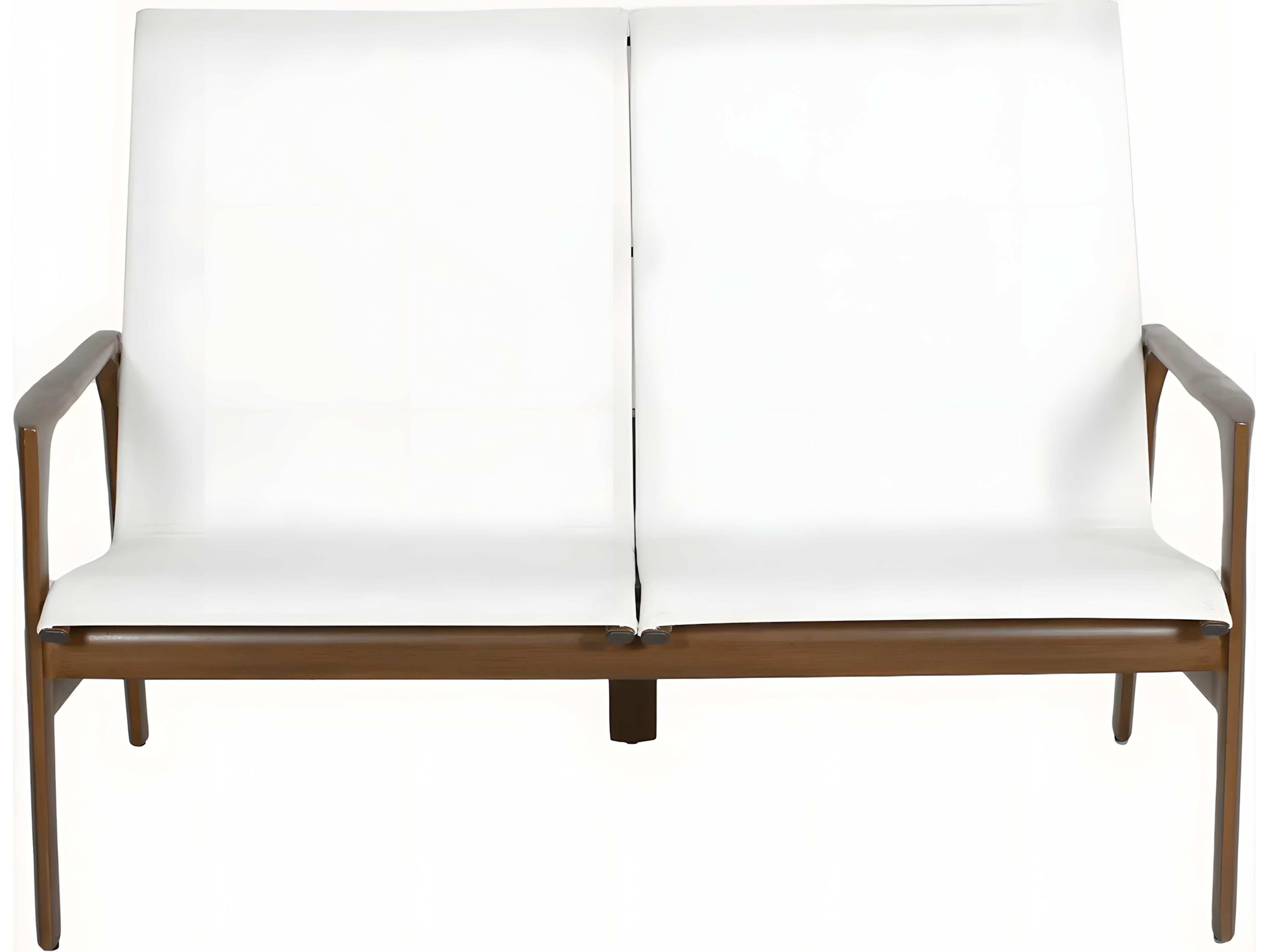 Castelle Berkeley Sling Cast Aluminum Loveseat