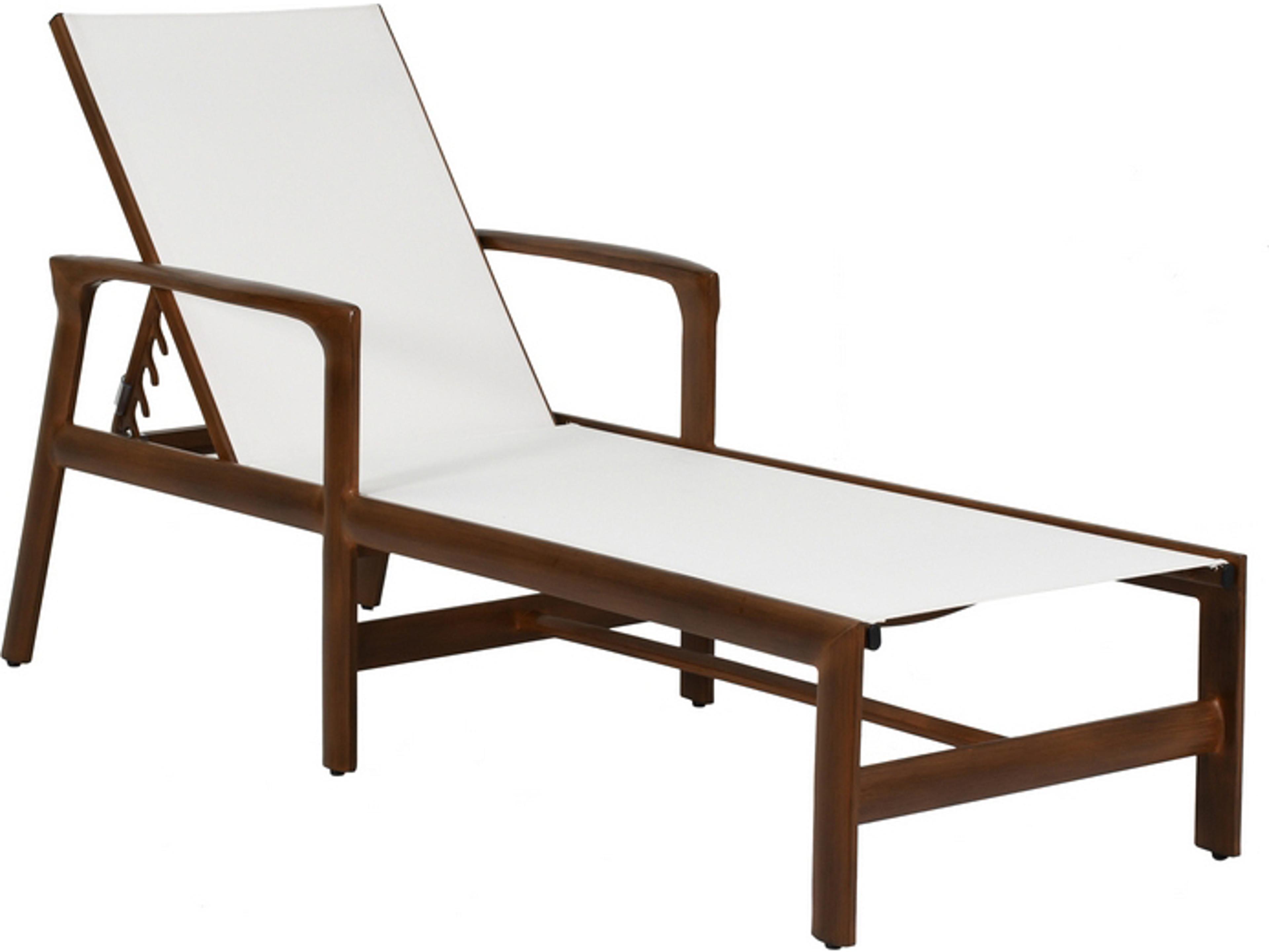 Castelle Berkeley Sling Dining Aluminum Outdoor Chaise Lounge