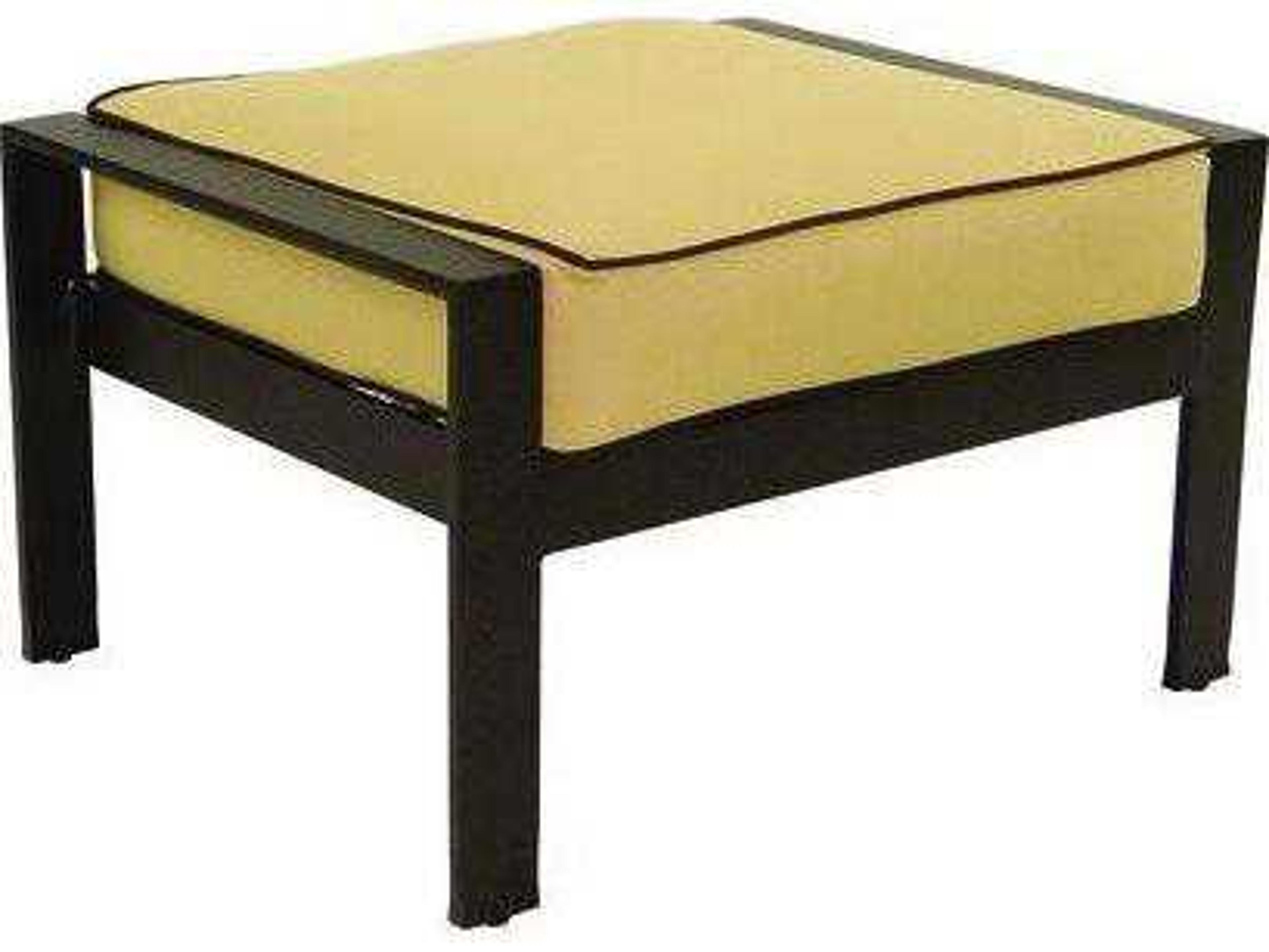 Castelle Trento Deep Seating Cushion Cast Aluminum Outdoor Patio Ottoman