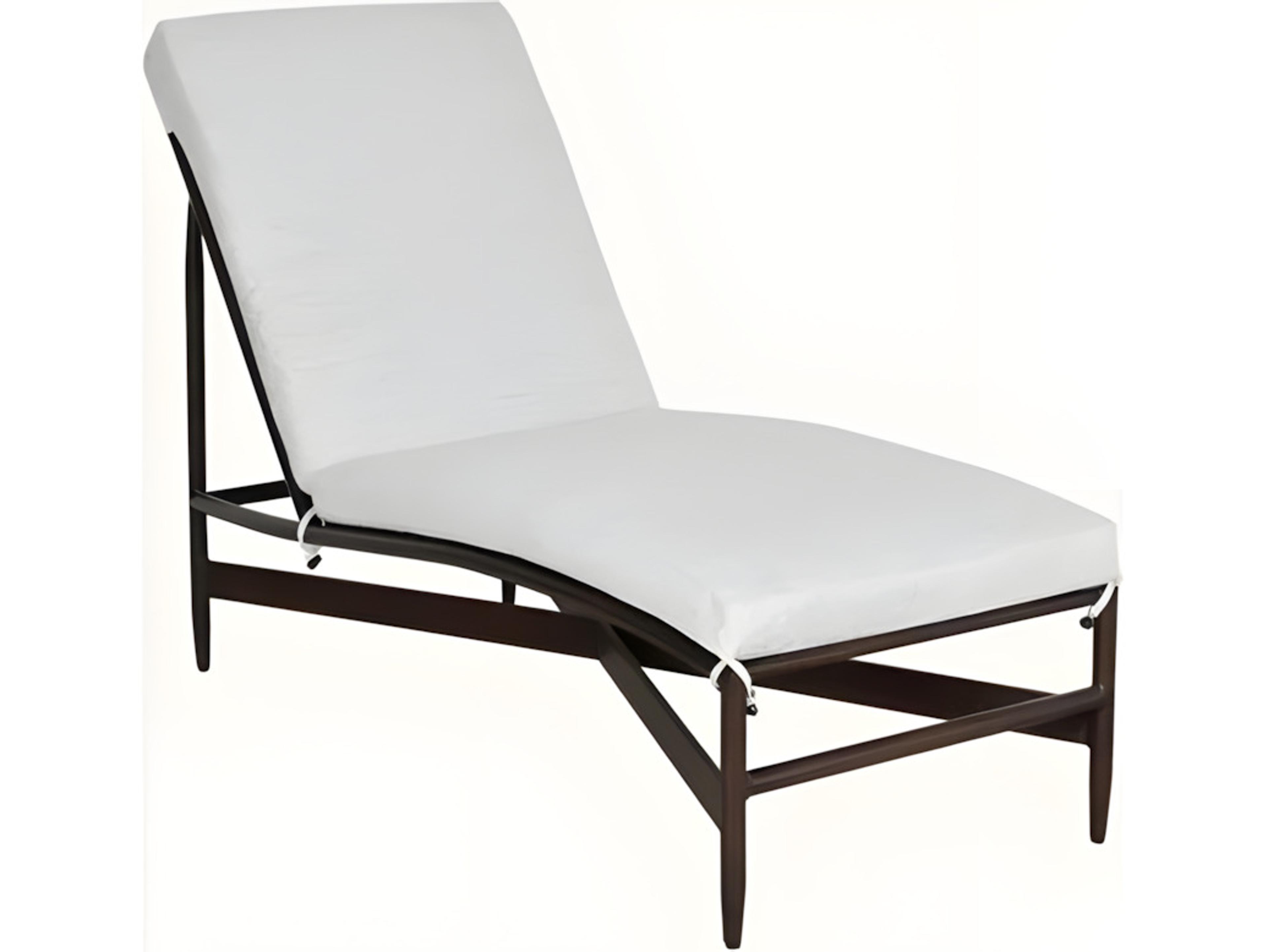 Castelle Larga Cushion Aluminum Contoured Chaise Lounge
