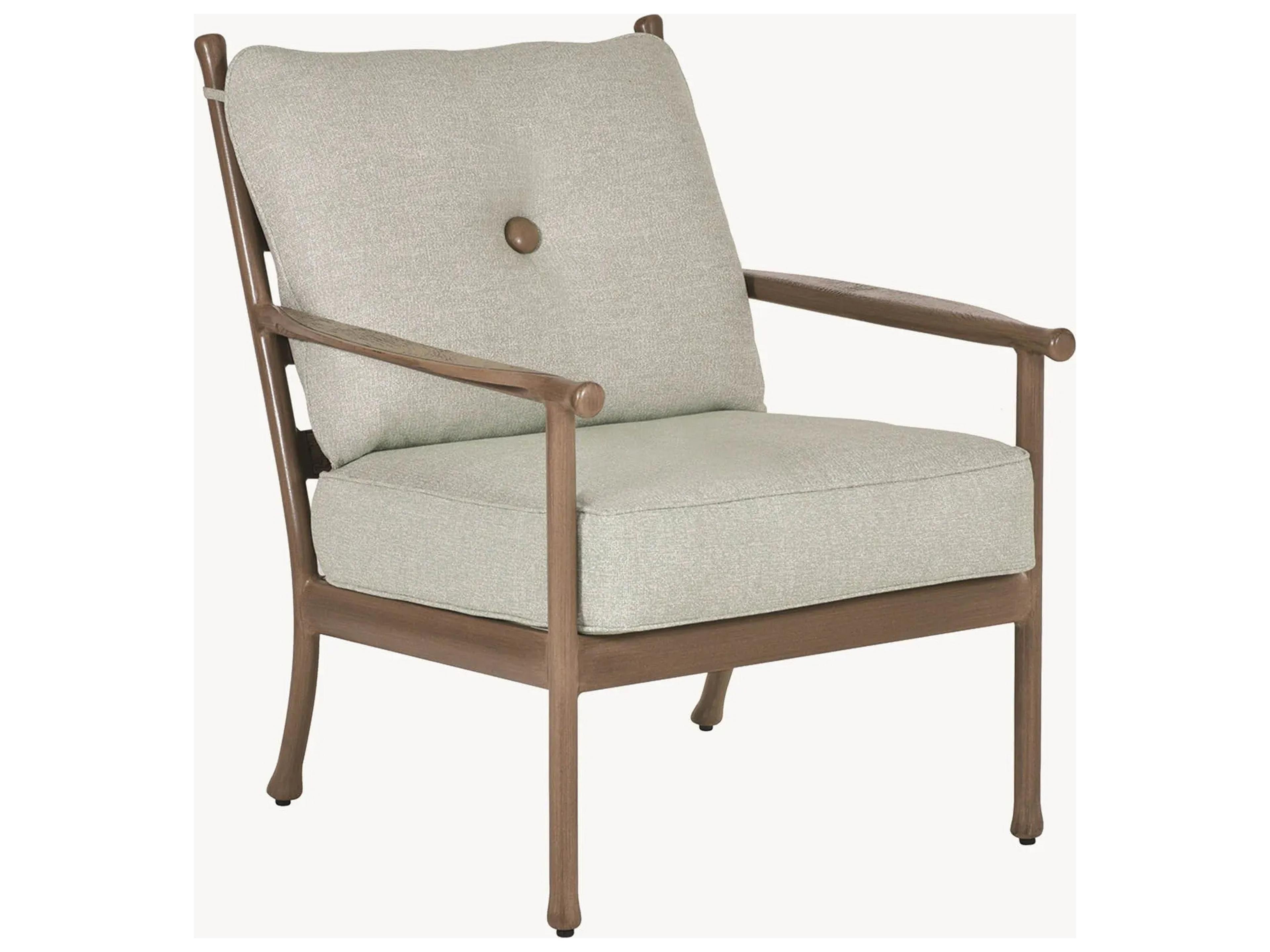 Castelle Lodge Deep Seating Cast Aluminum Patio Lounge Chair
