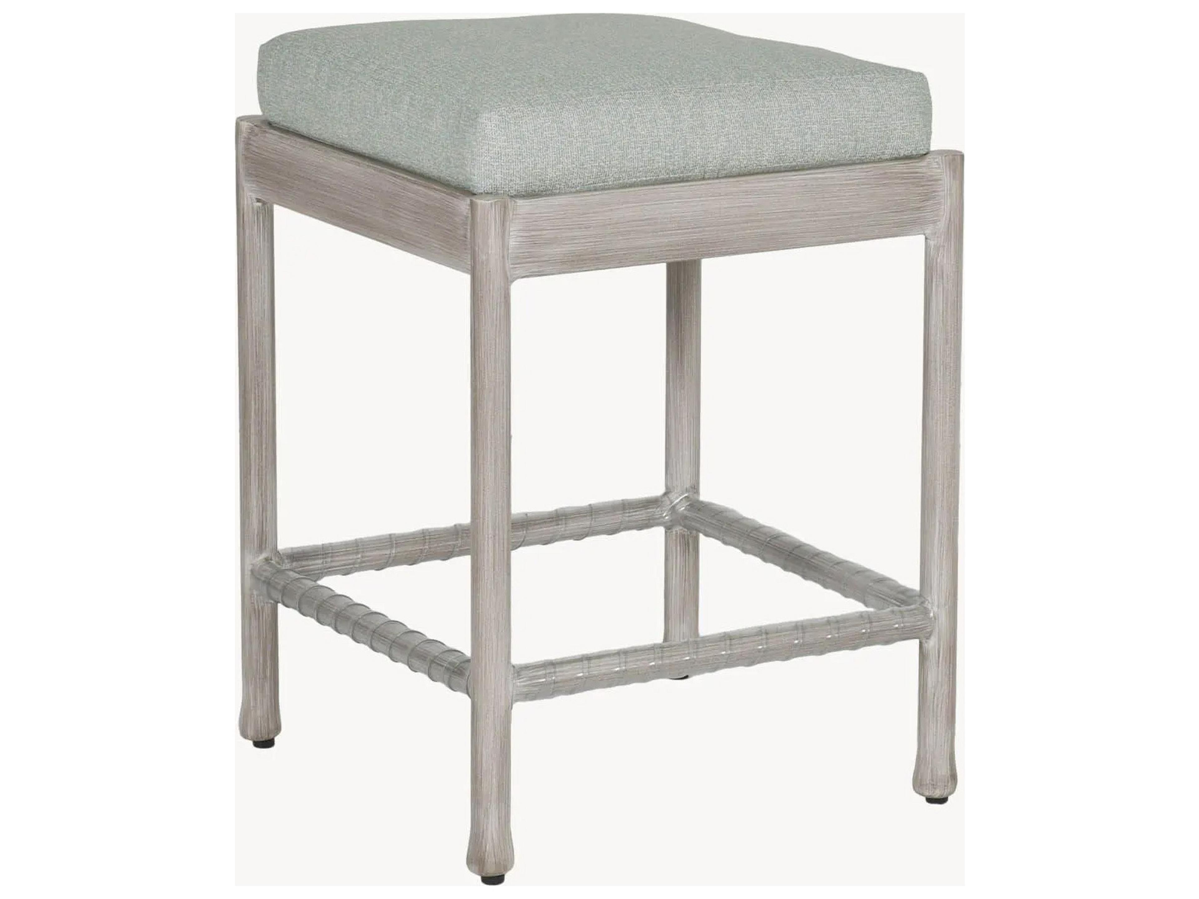 Castelle Lodge Formal Dining Cast Aluminum Outdoor Patio Counter Stool
