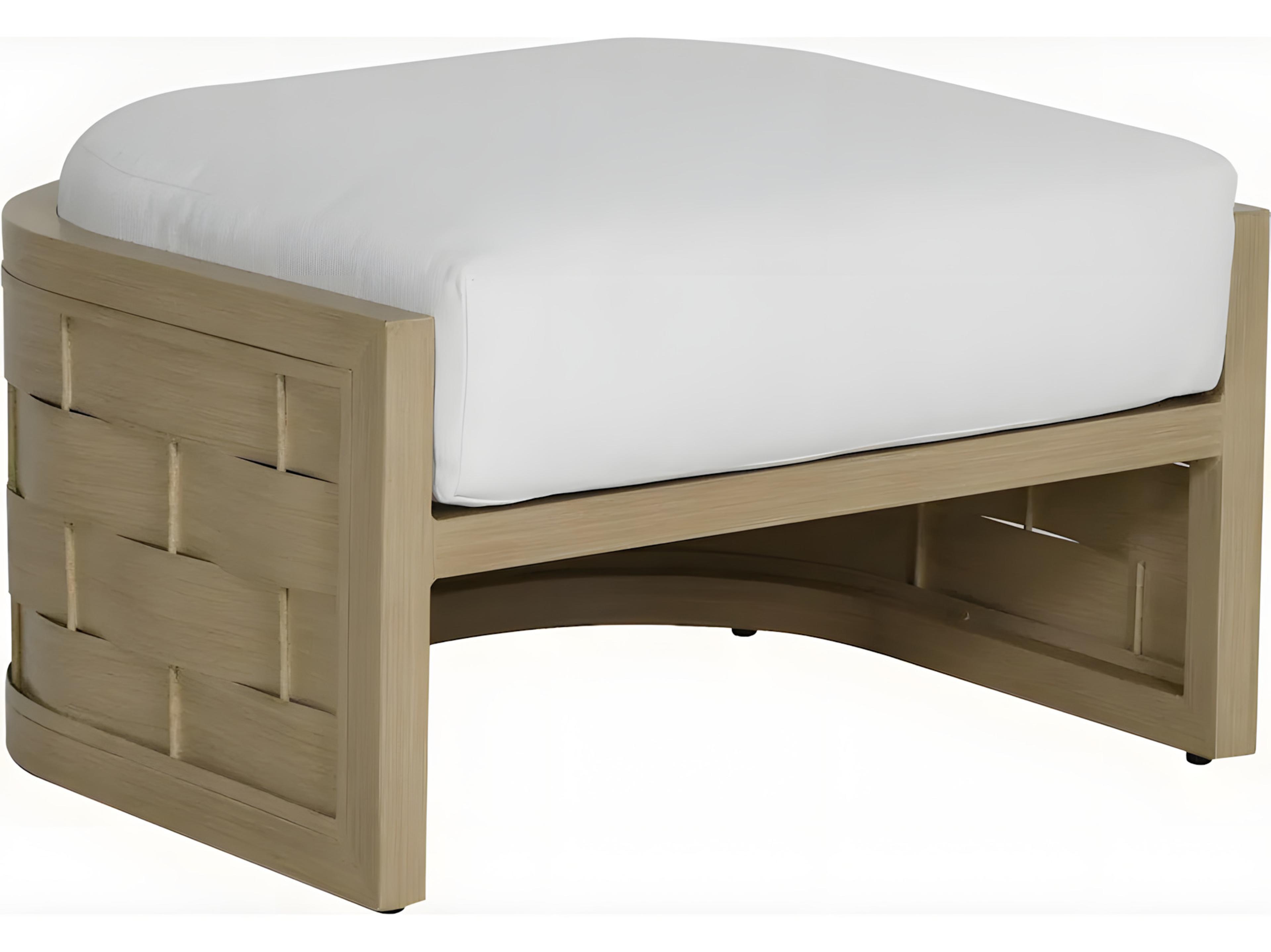 Castelle Biscayne Deep Seating Cushion Aluminum Ottoman