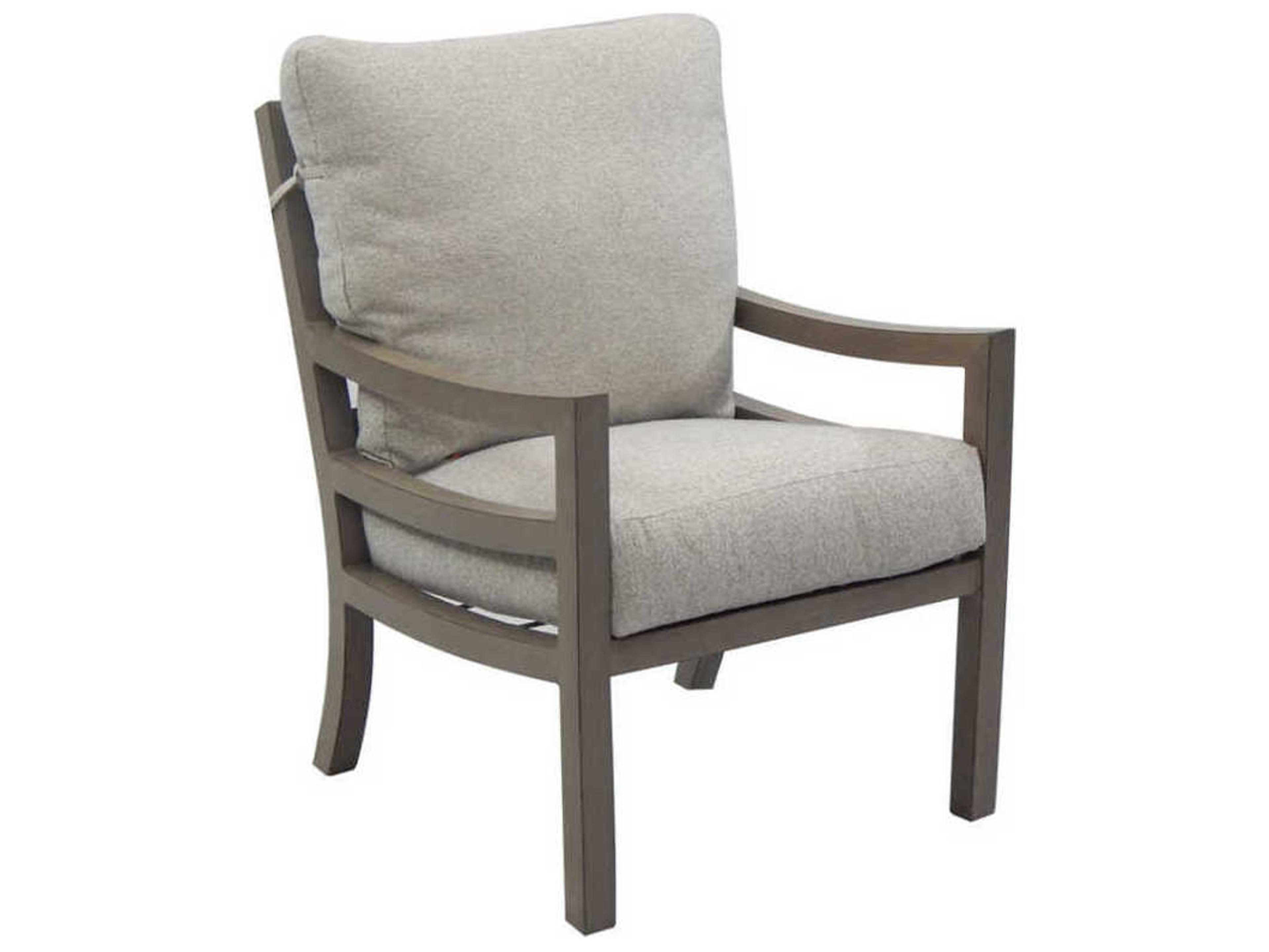 Castelle Roma Cushion Dining Aluminum Patio Dining Arm Chair