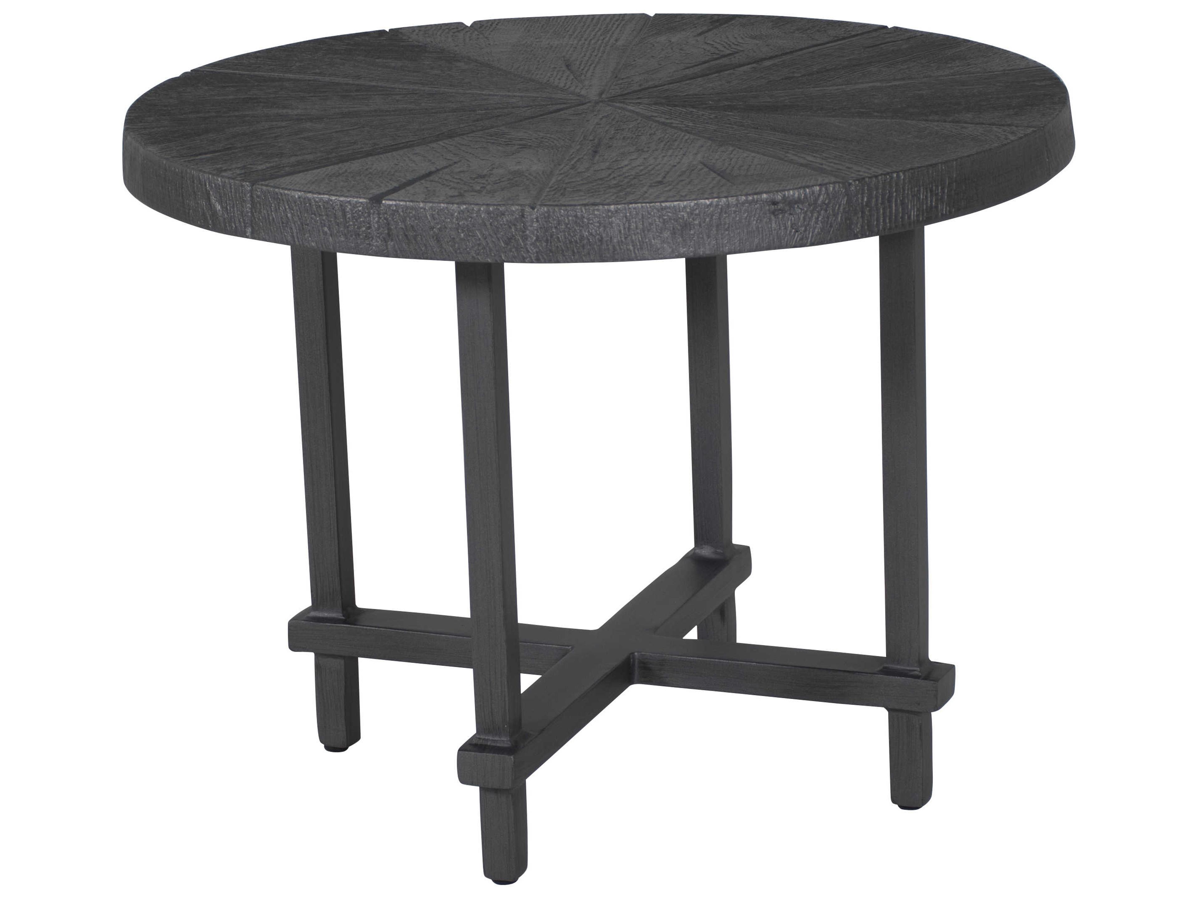 Castelle Biltmore Antler Hill Aluminum Round Patio End Table