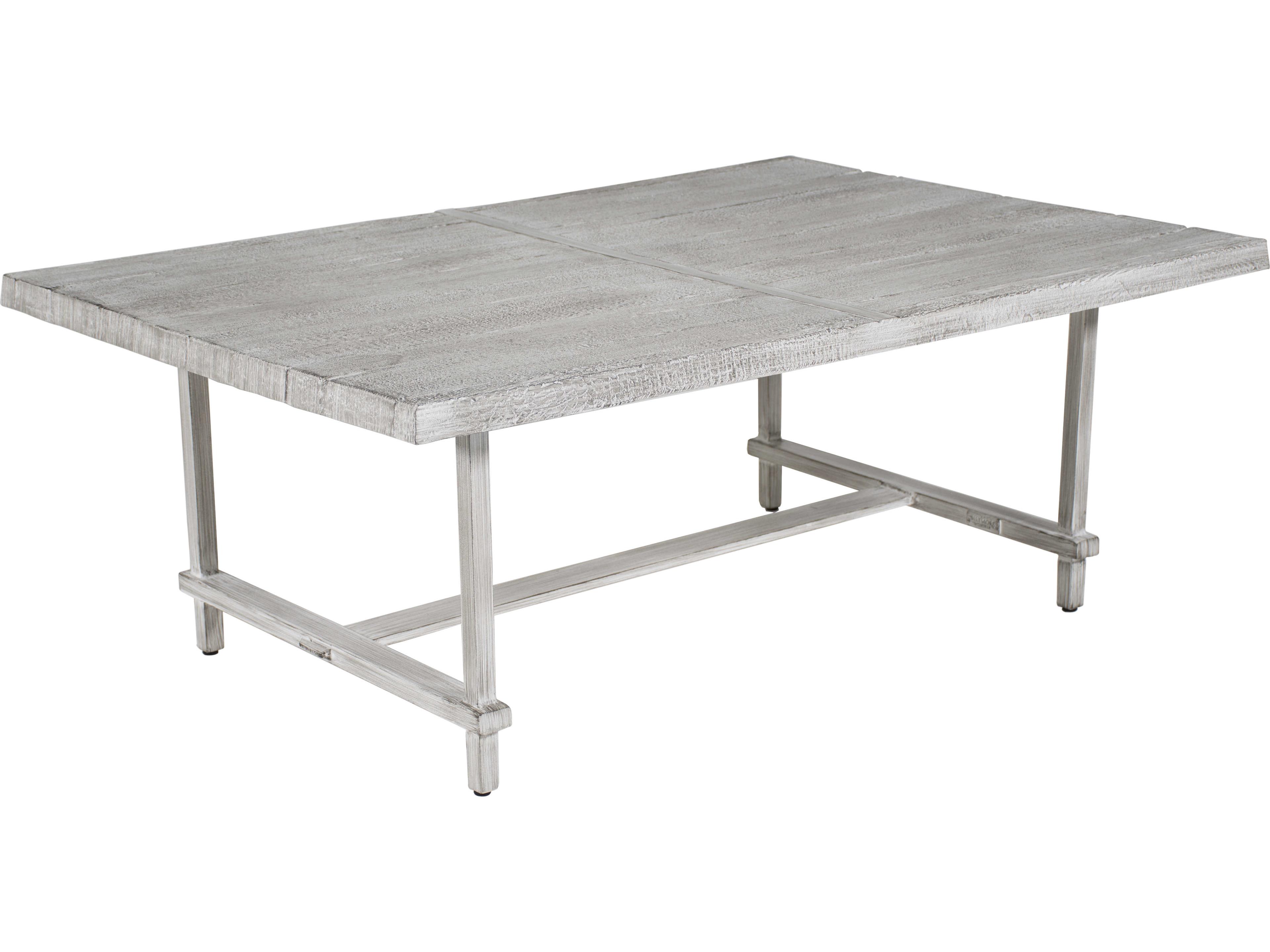 Castelle Biltmore Antler Hill Aluminum Large Rectangular Outdoor Patio Coffee Table