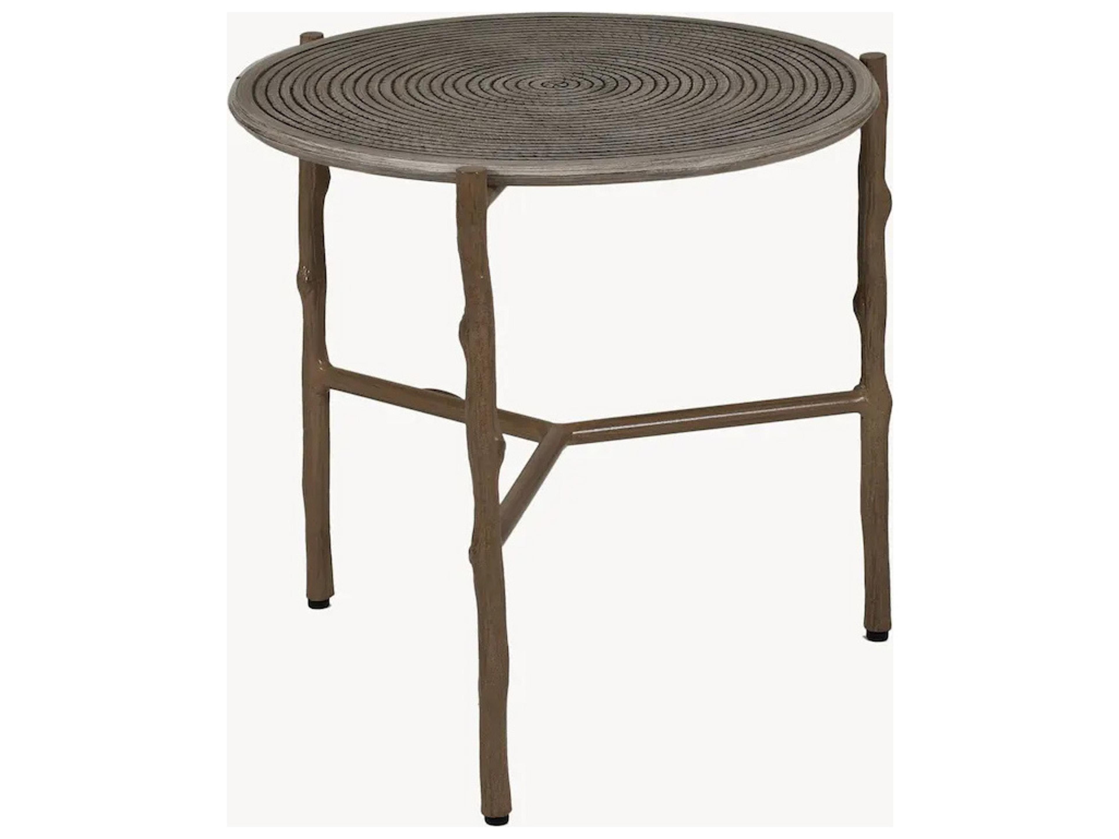Castelle Twig Aluminum Round Outdoor Coffee Table