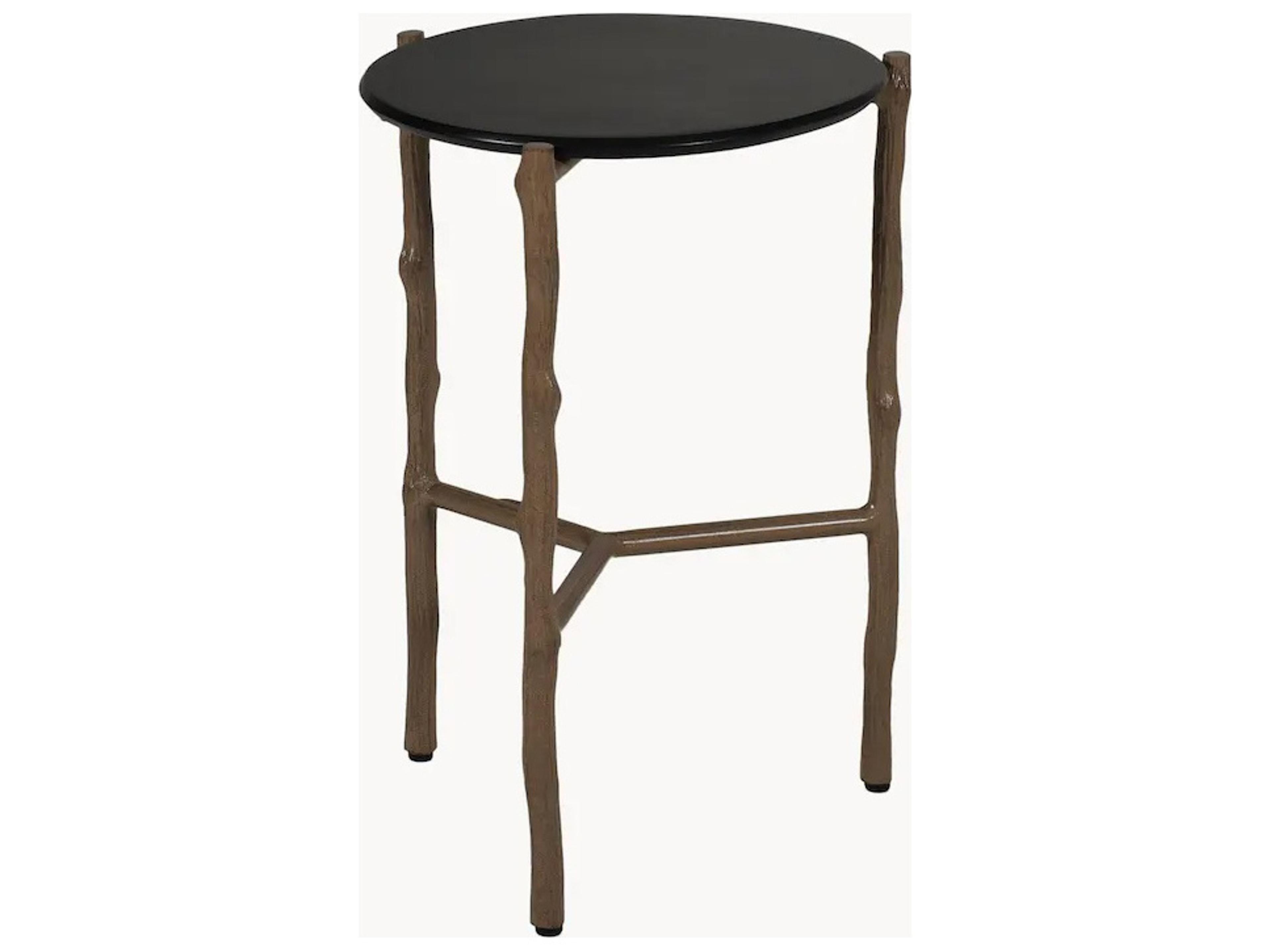 Castelle Twig Aluminum Round Patio End Table