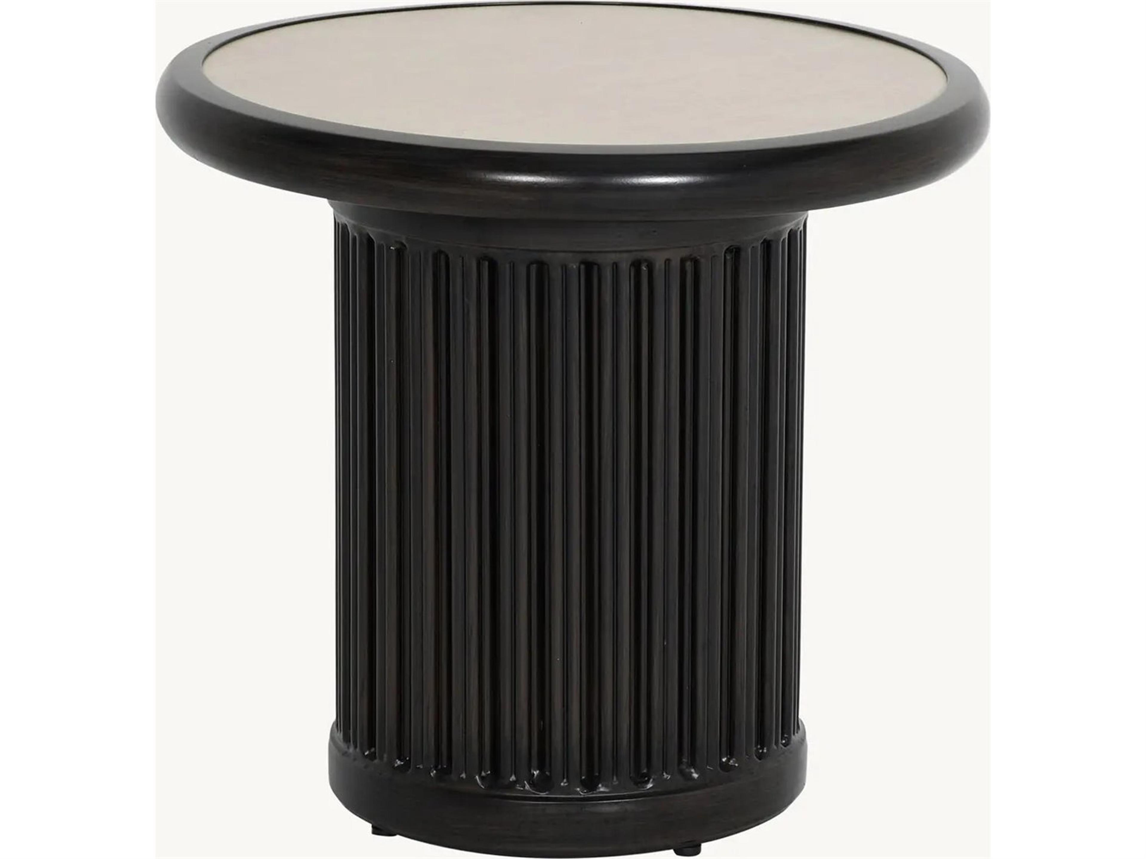 Castelle Samara Aluminum 20" Round Side Table