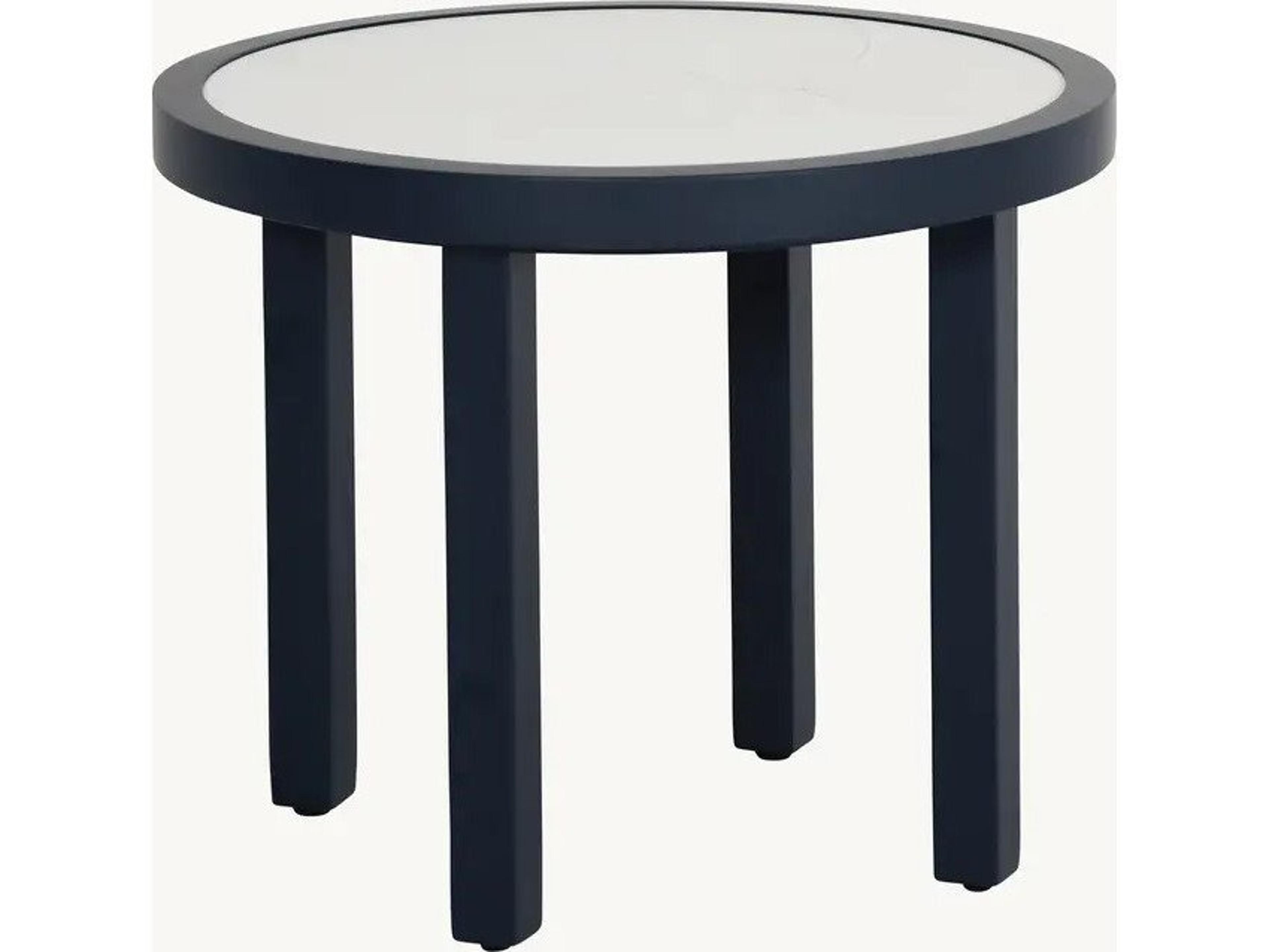 Castelle Parsons Aluminum 24" Round Side Table