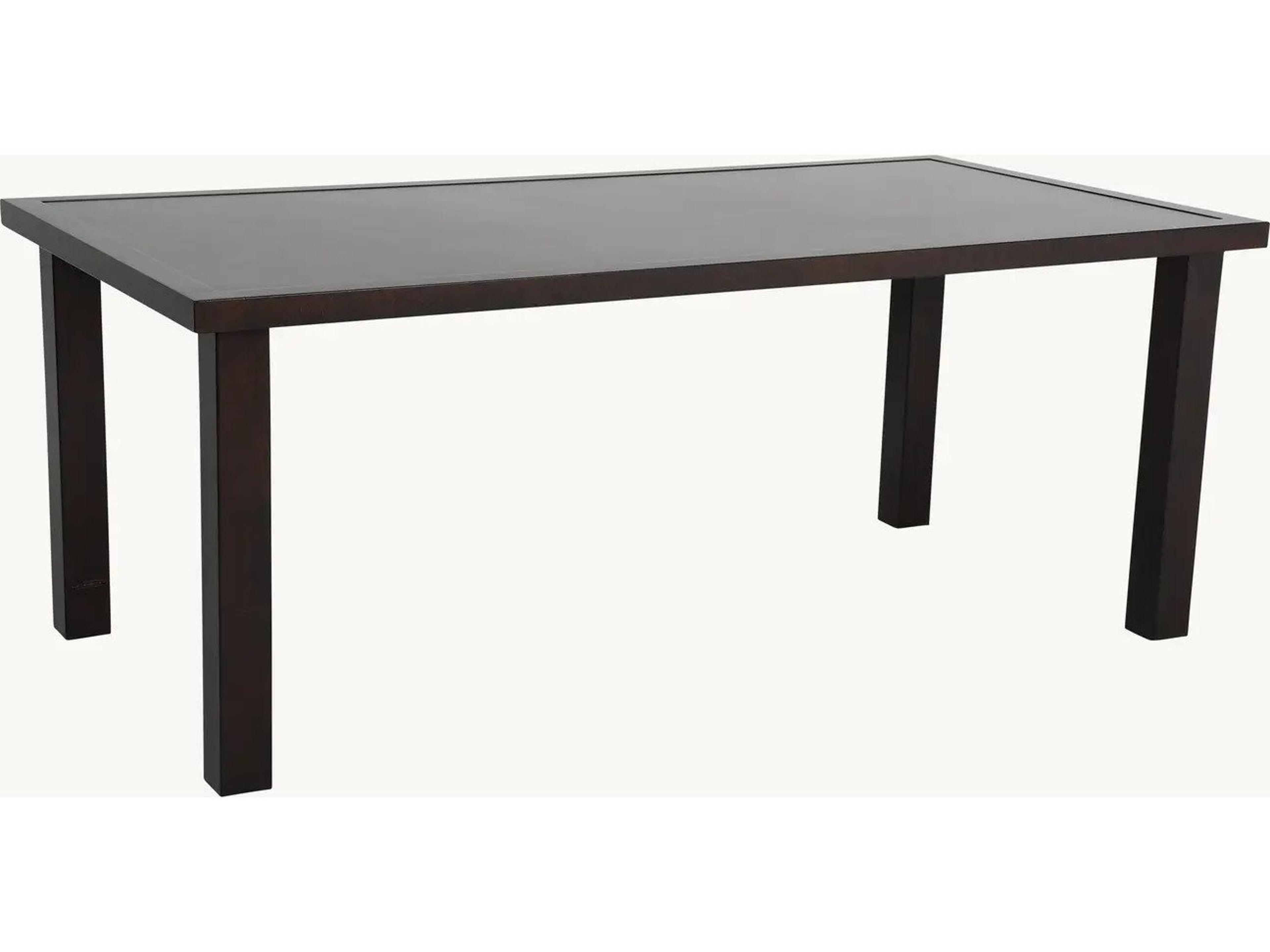 Castelle Parsons Aluminum 72" x 36" Rectangular Dining Table