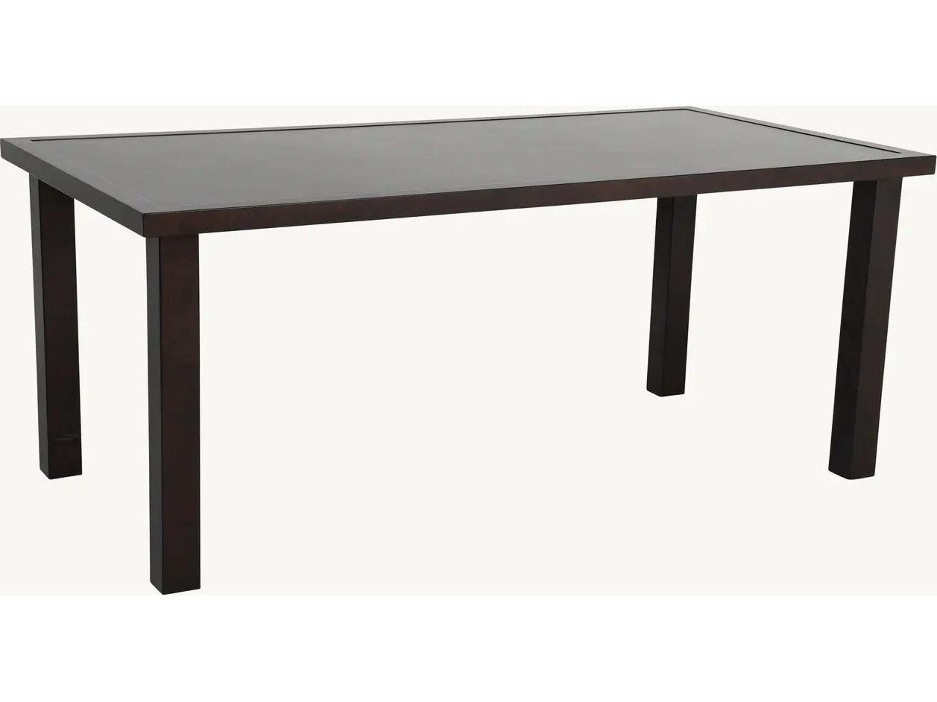 Castelle Parsons Aluminum 72" x 36" Rectangular Counter Table