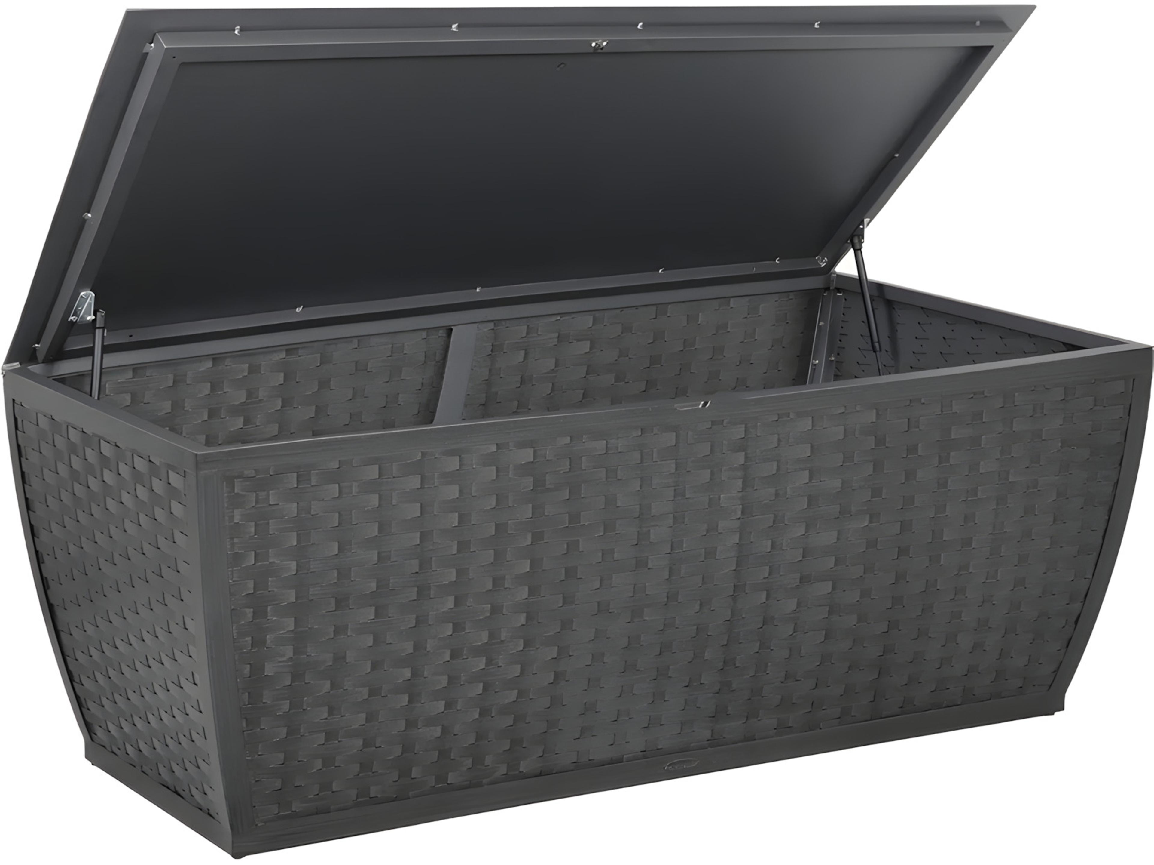 Castelle Largo Woven Aluminum Rectangular Coffee Storage Table