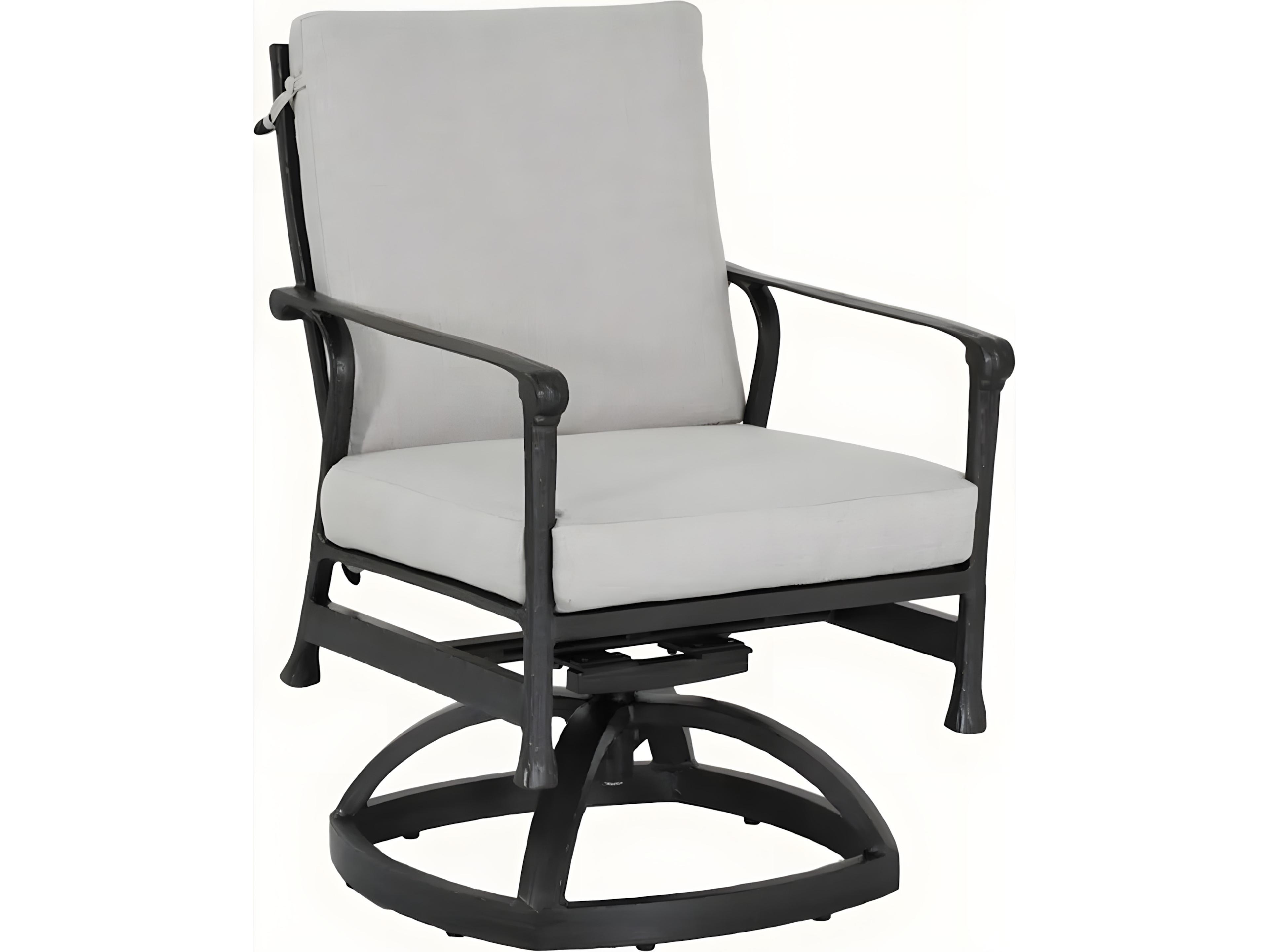 Castelle Marquis Formal Swivel Rocker Dining Arm Chair Set Replacement Cushions