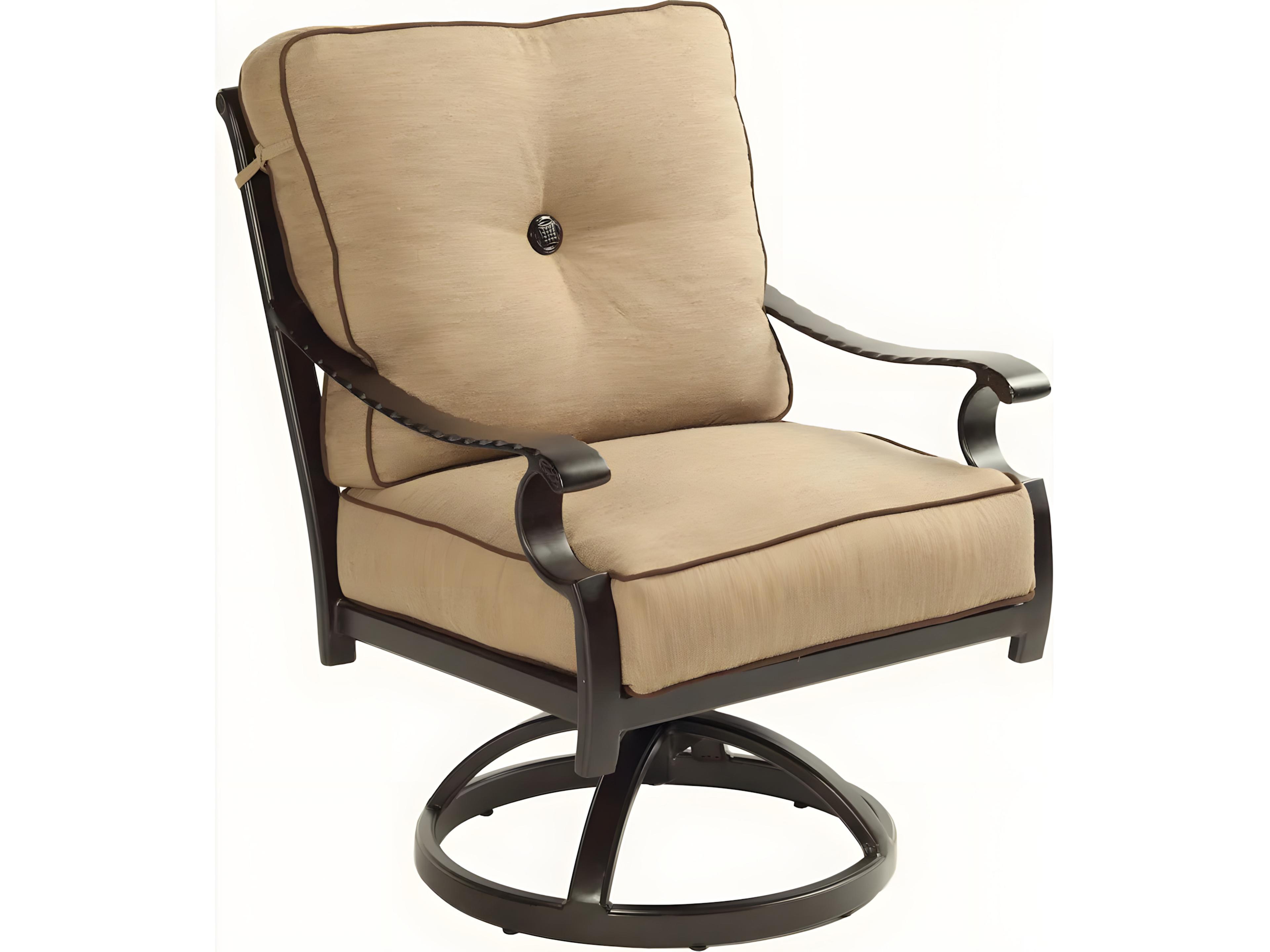 Castelle Monterey Swivel Rocker Dining Arm Chair Set Replacement Cushions