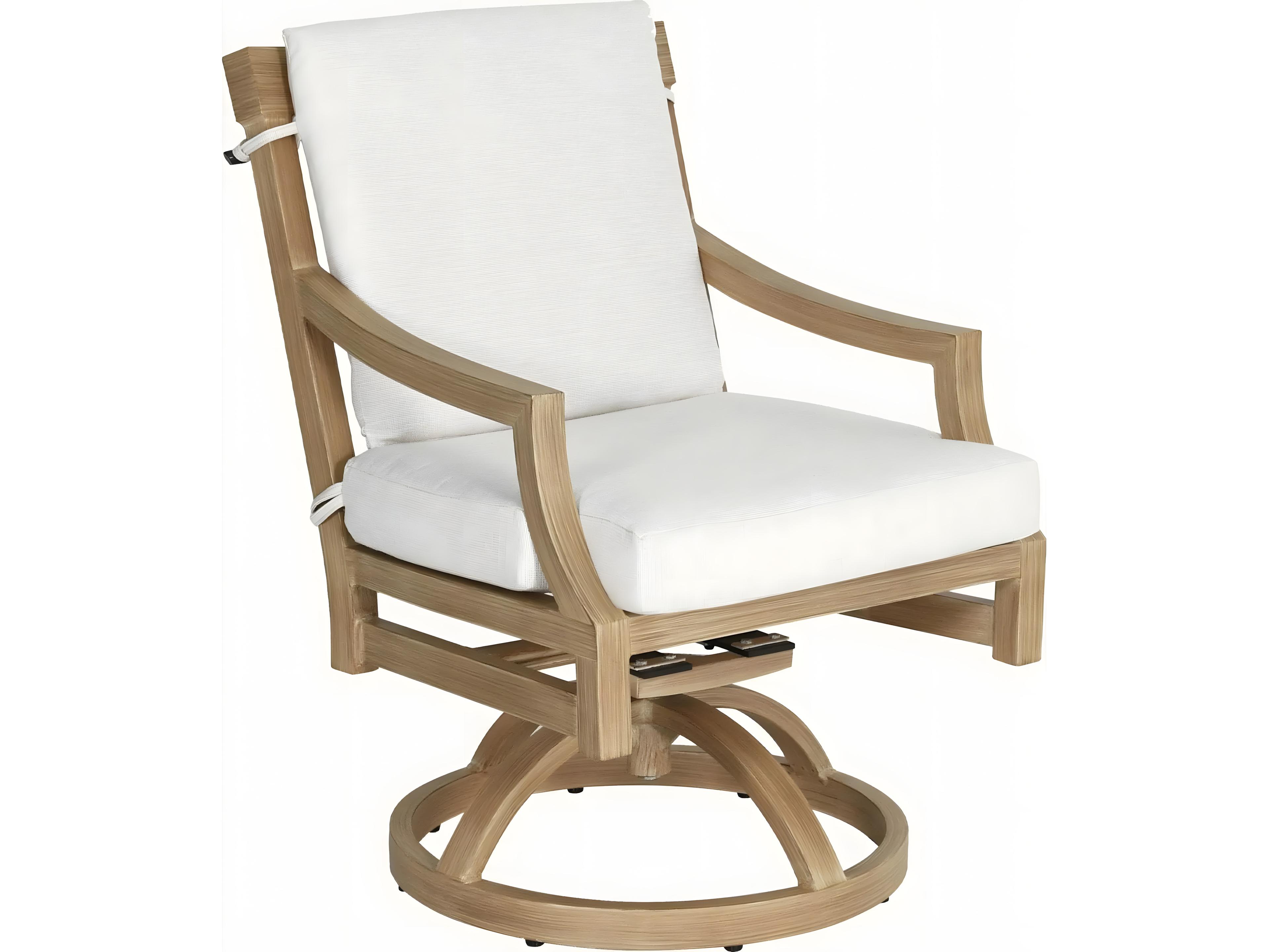 Castelle Nicoya Formal Swivel Rocker Dining Arm Chair Set Replacement Cushions