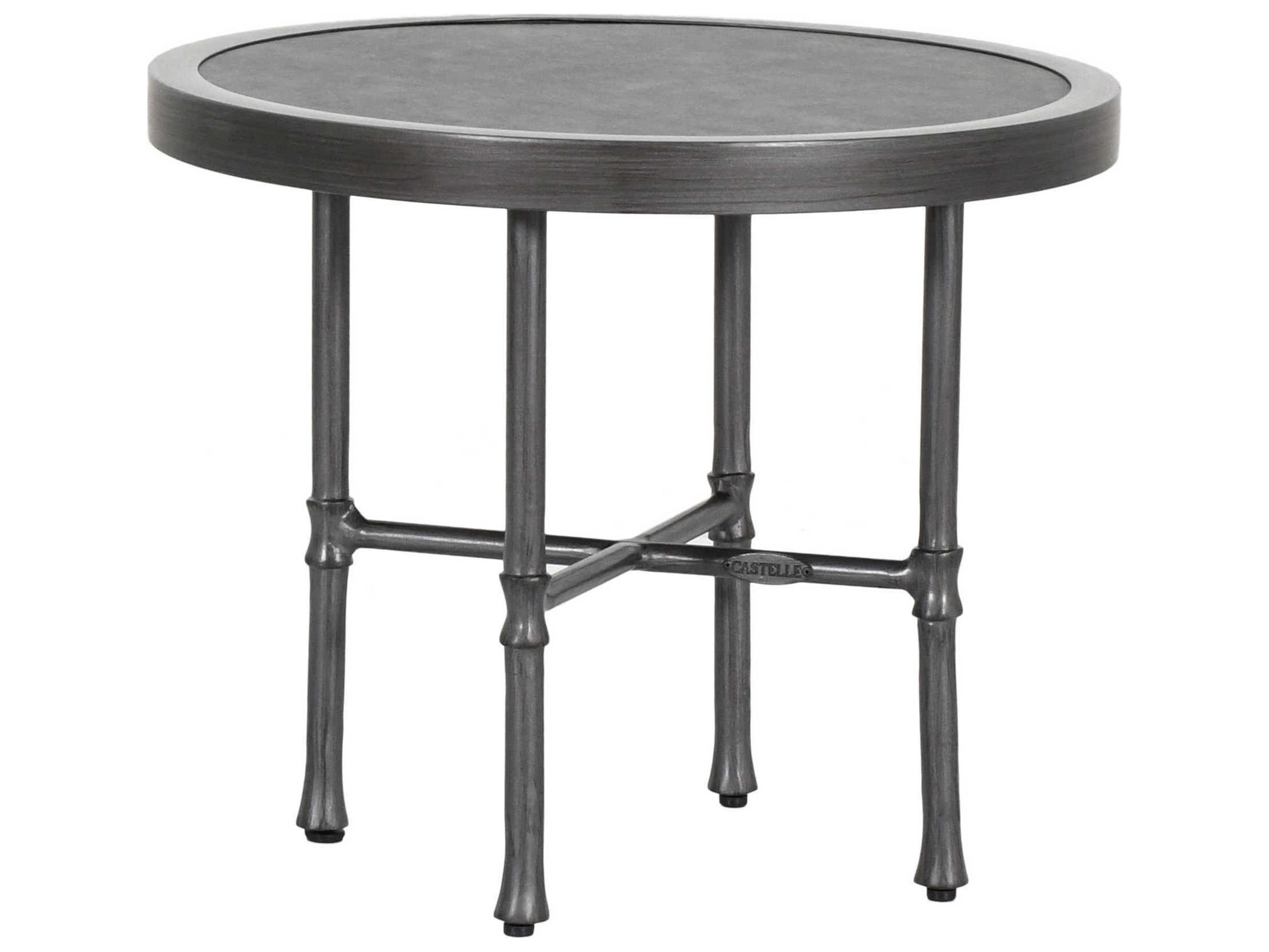 Castelle Marquis Aluminum Square Outdoor Patio End Table