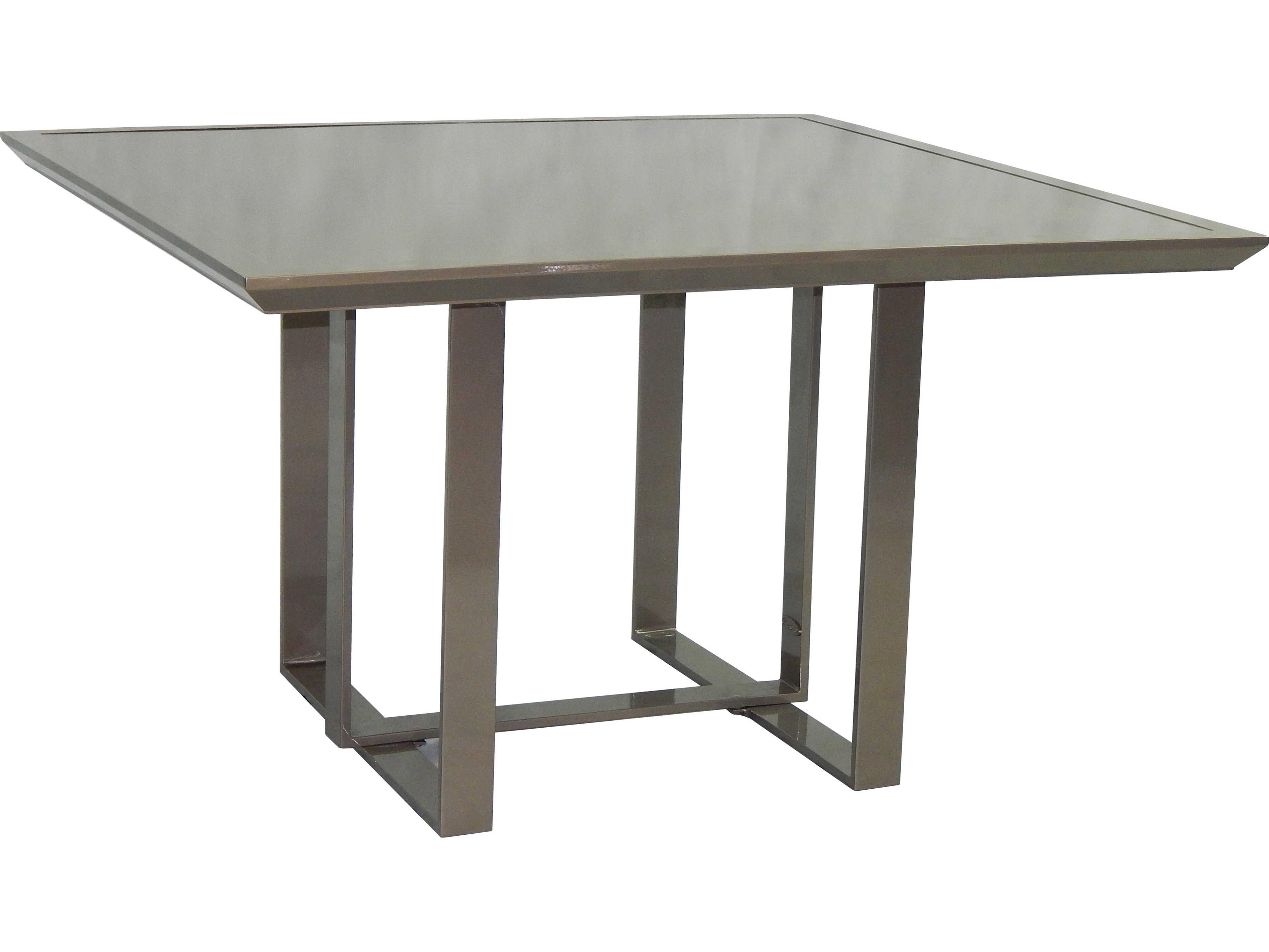 Castelle Moderna Cast Aluminum Square Outdoor Patio Dining Table