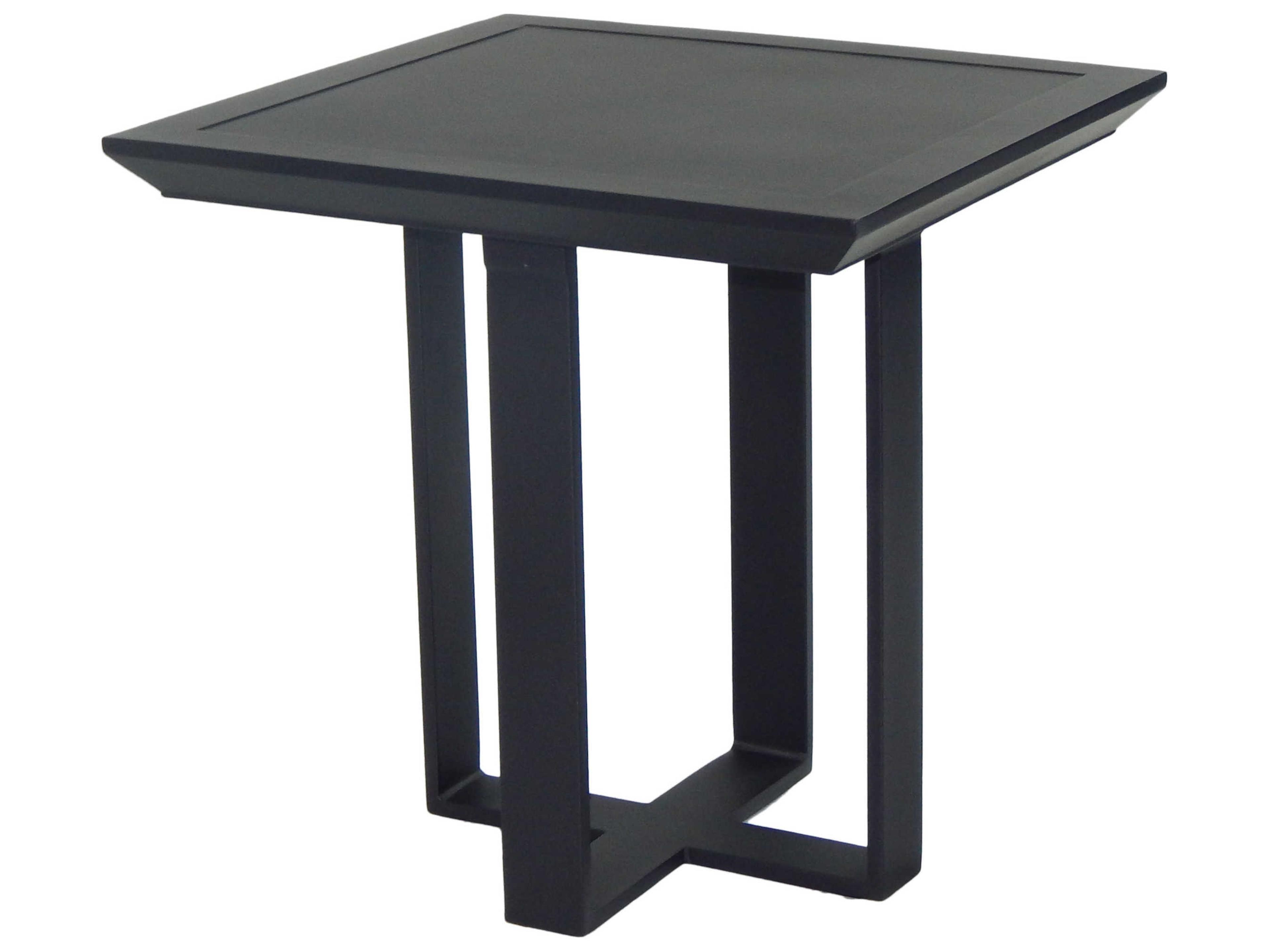 Castelle Moderna Cast Aluminum Square Patio Side Table