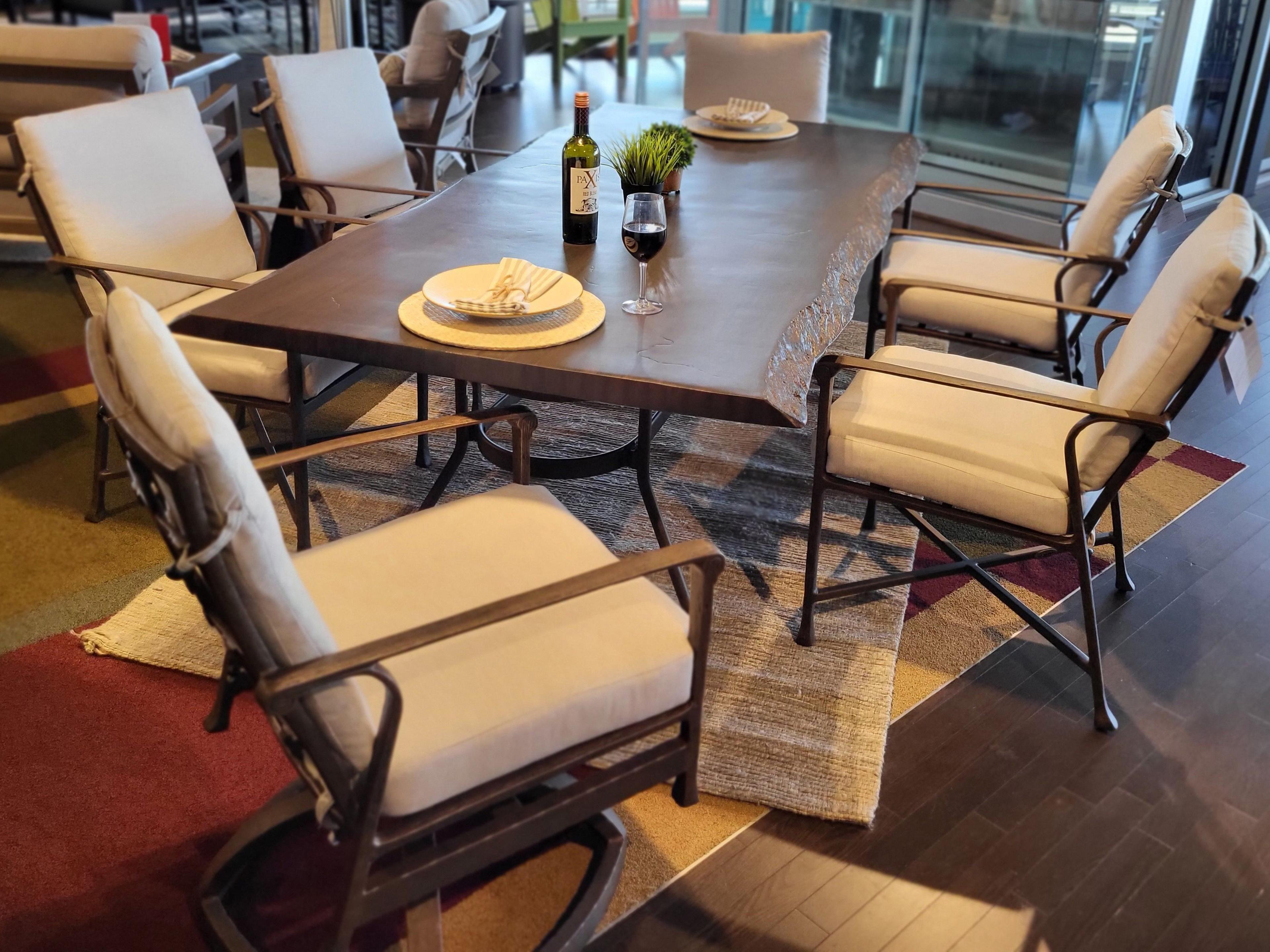 Castelle Marquis Formal Dining Aluminum Outdoor Dining Set