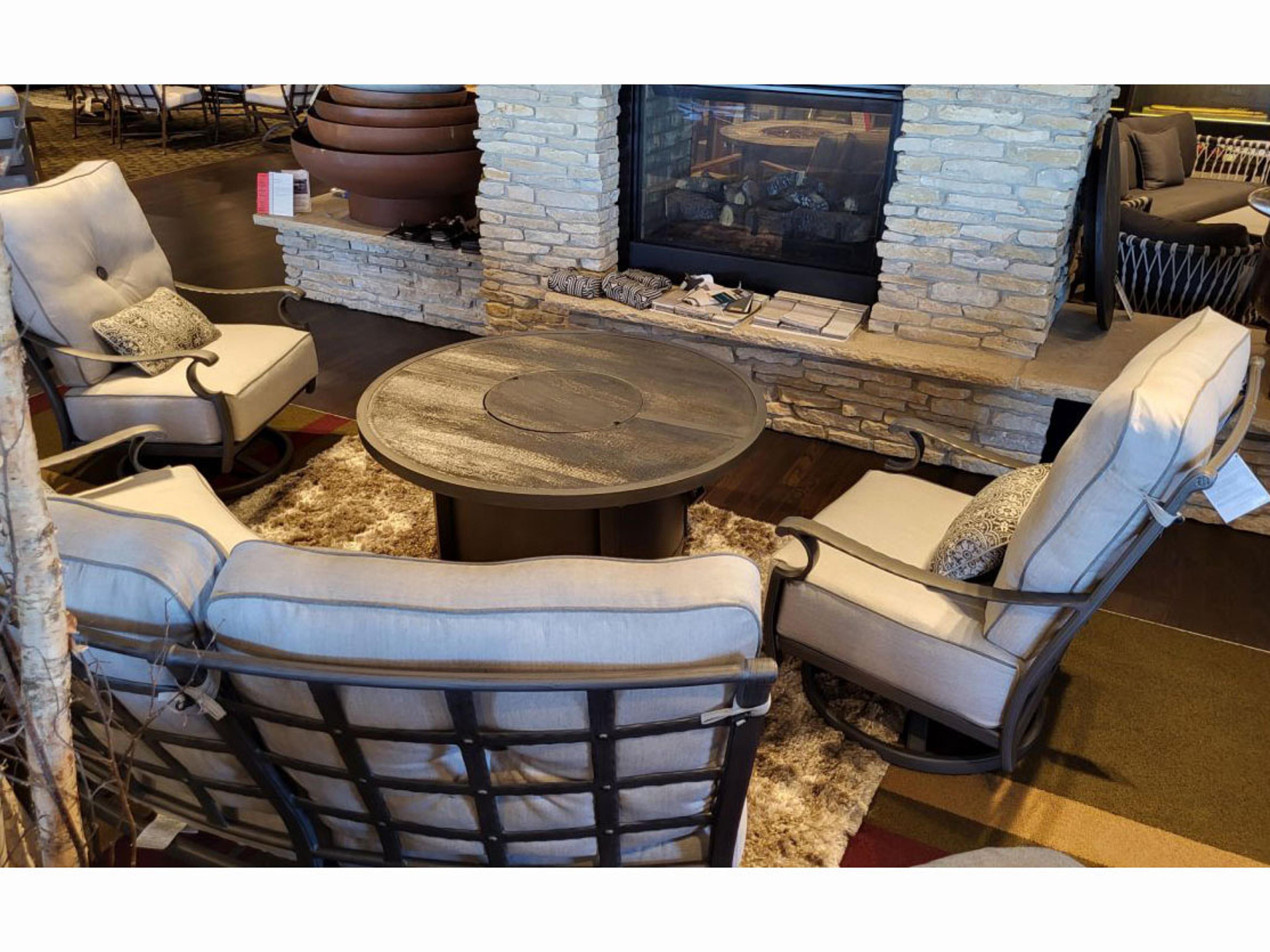 Castelle Monterey Ultra High Back Deep Seating Cast Aluminum Outdoor Lounge Set