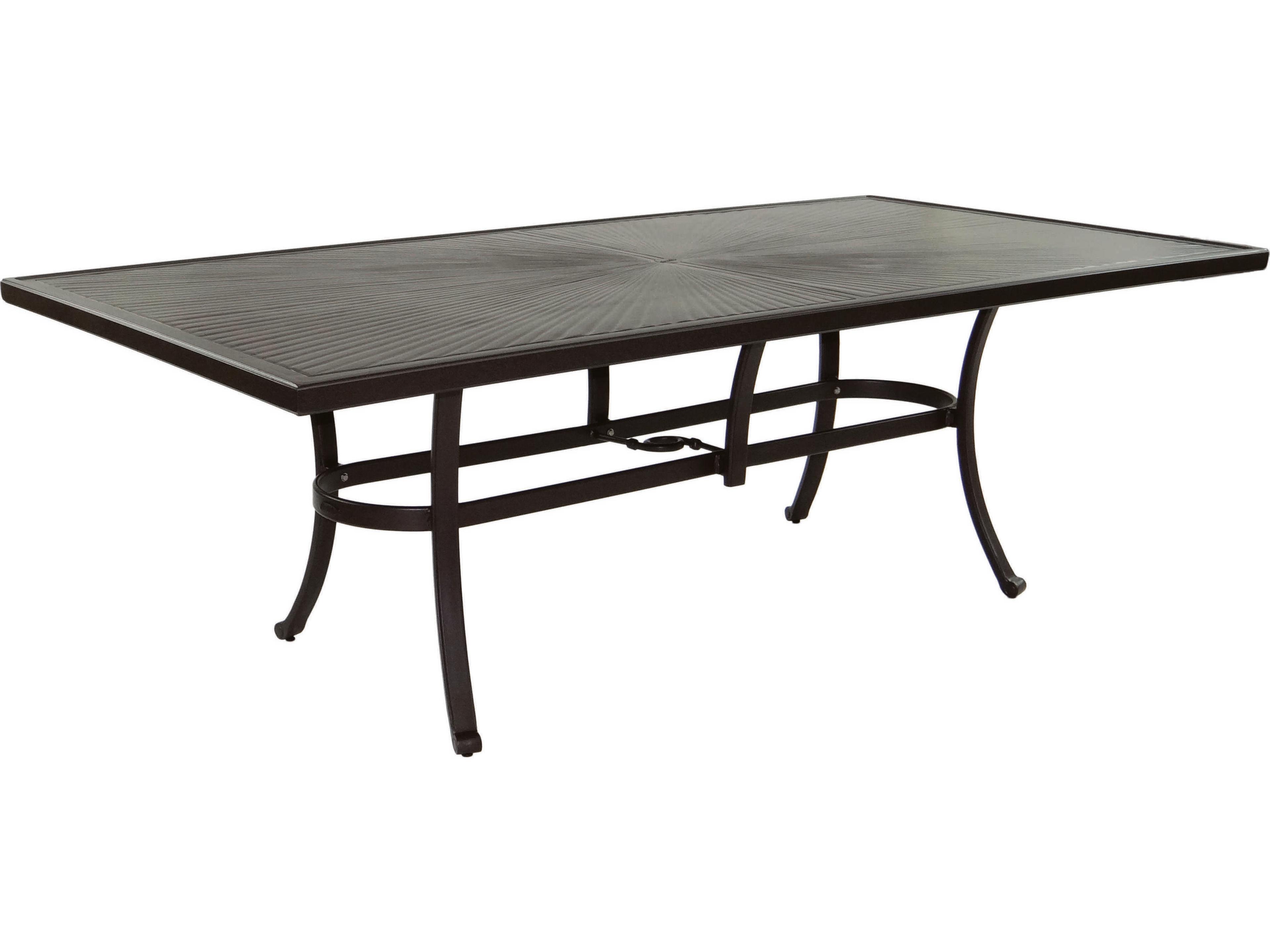 Castelle Vintage Cast Aluminum Rectangular Patio Dining Table