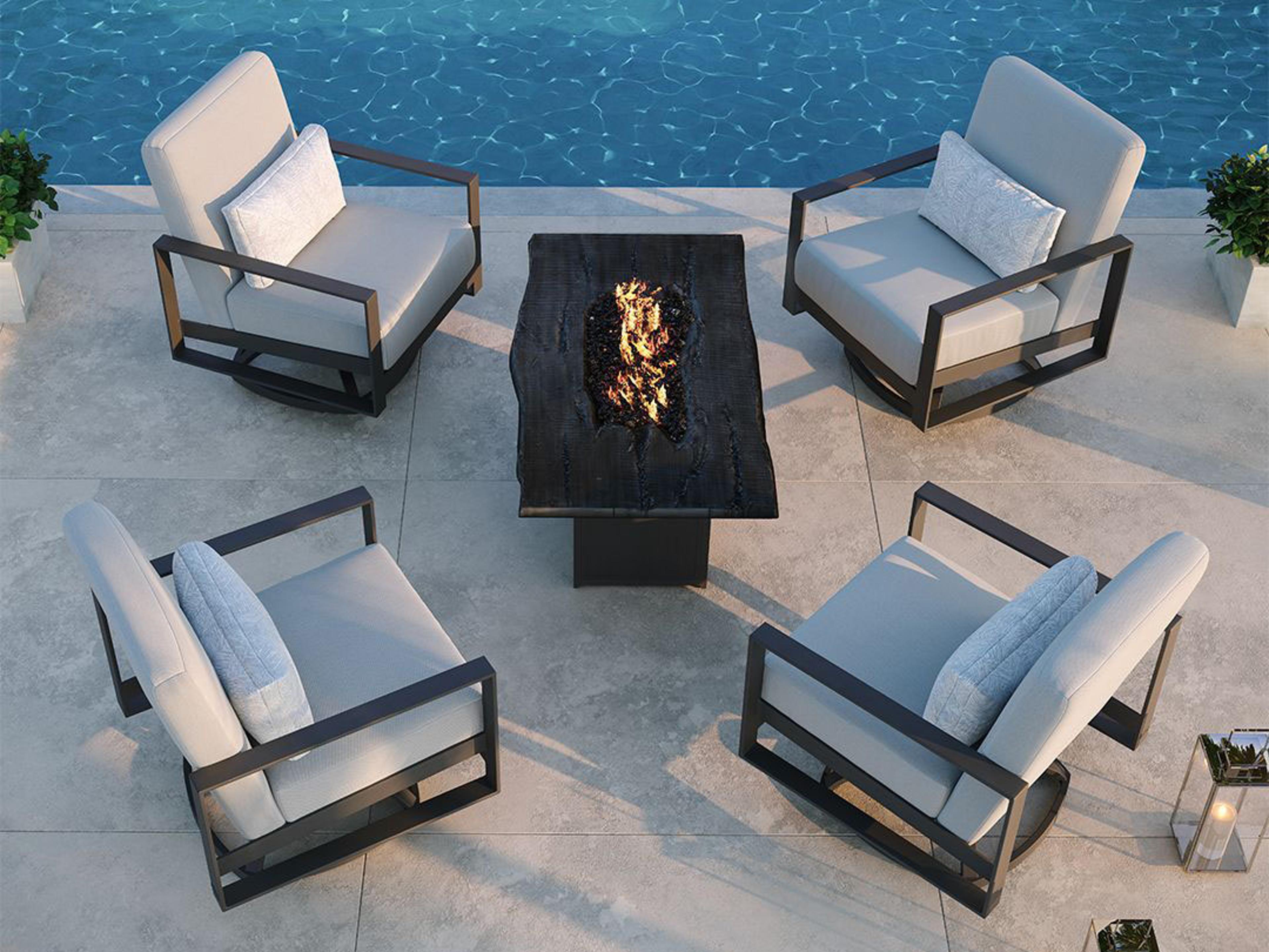 Castelle Park Place Cushion Dining Cast Aluminum Dining Set