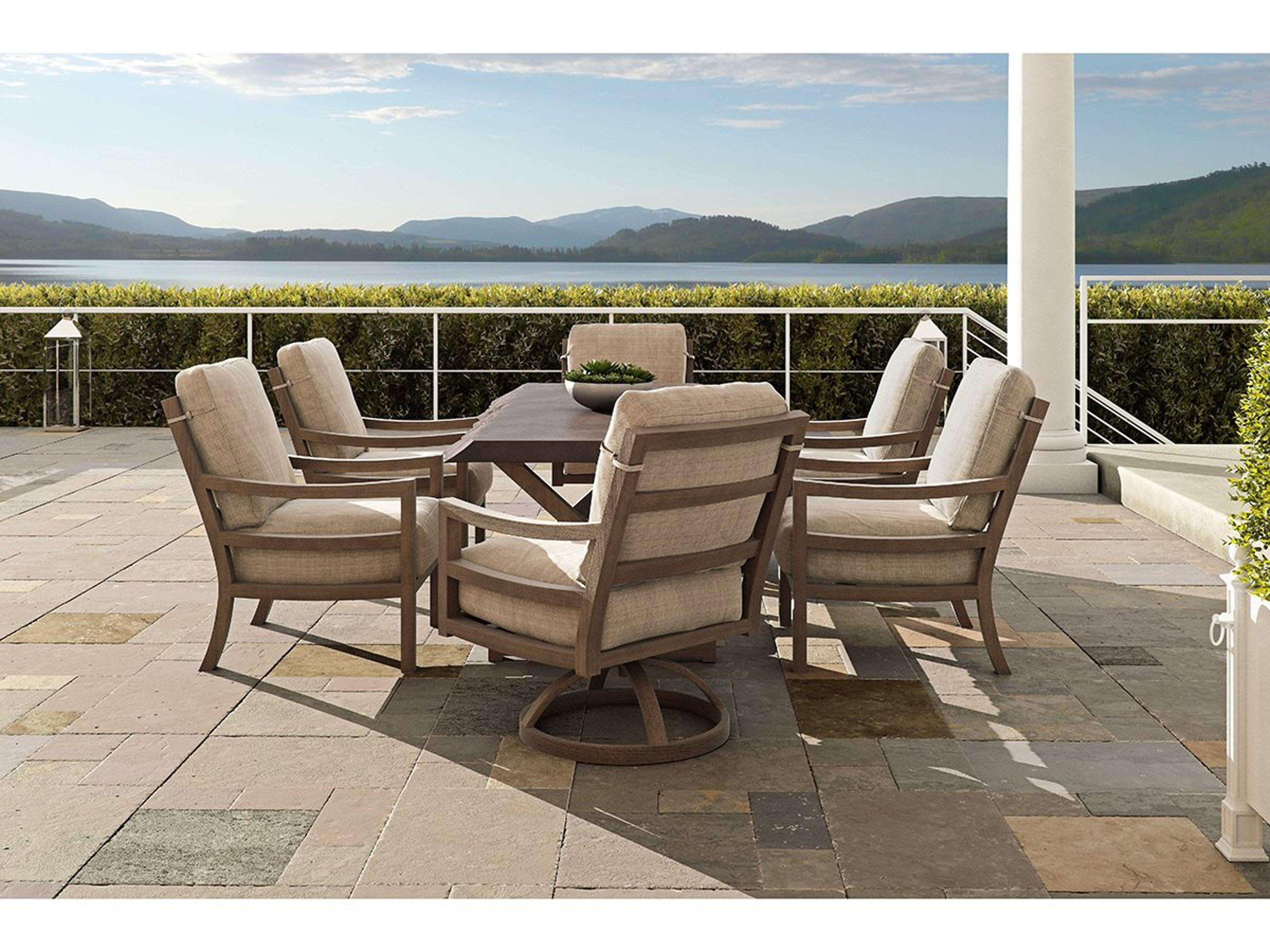 Castelle Roma Cushion Aluminum Patio Dining Set