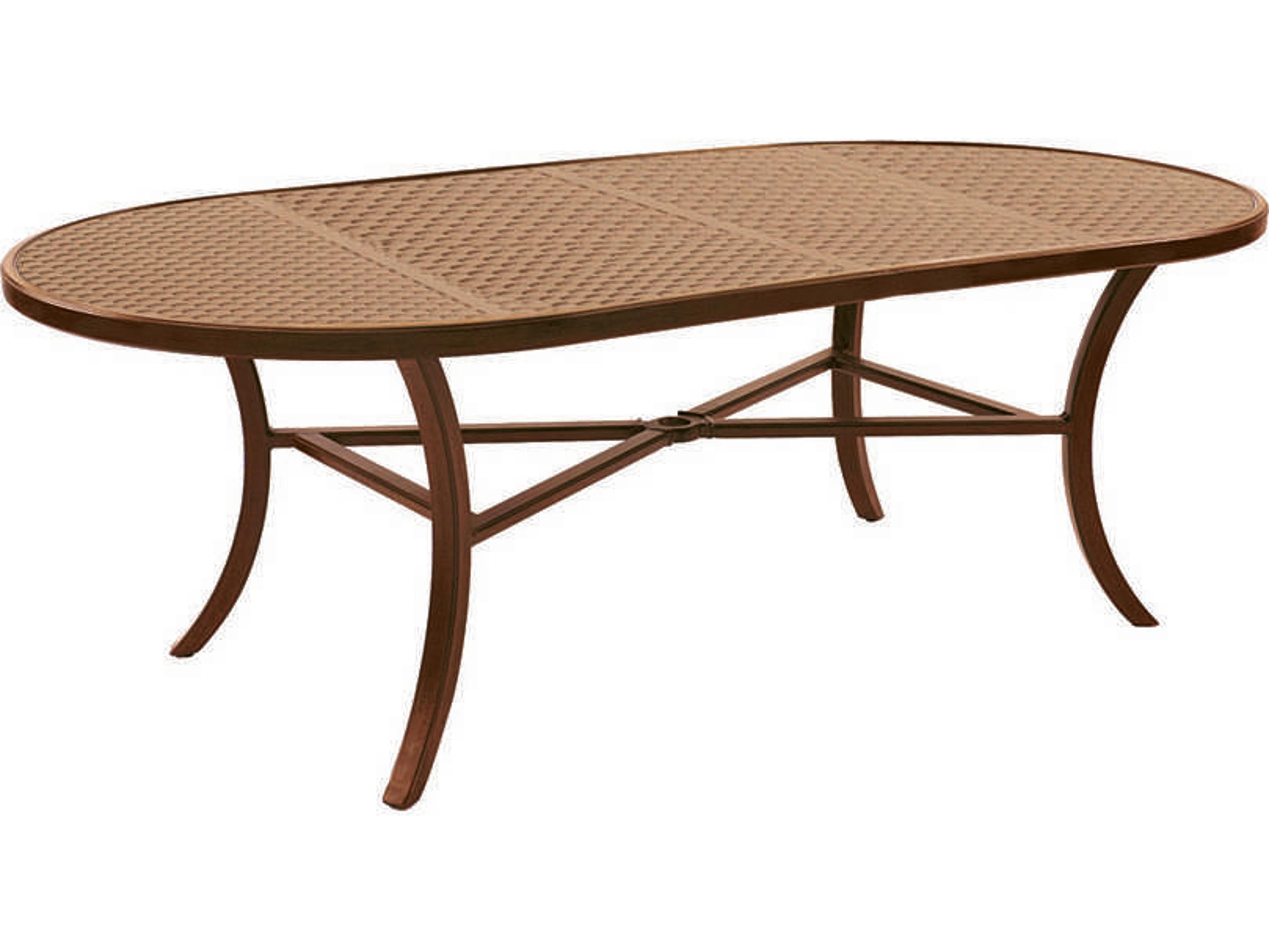 Castelle Classical Cast Aluminum Oval Patio Dining Table