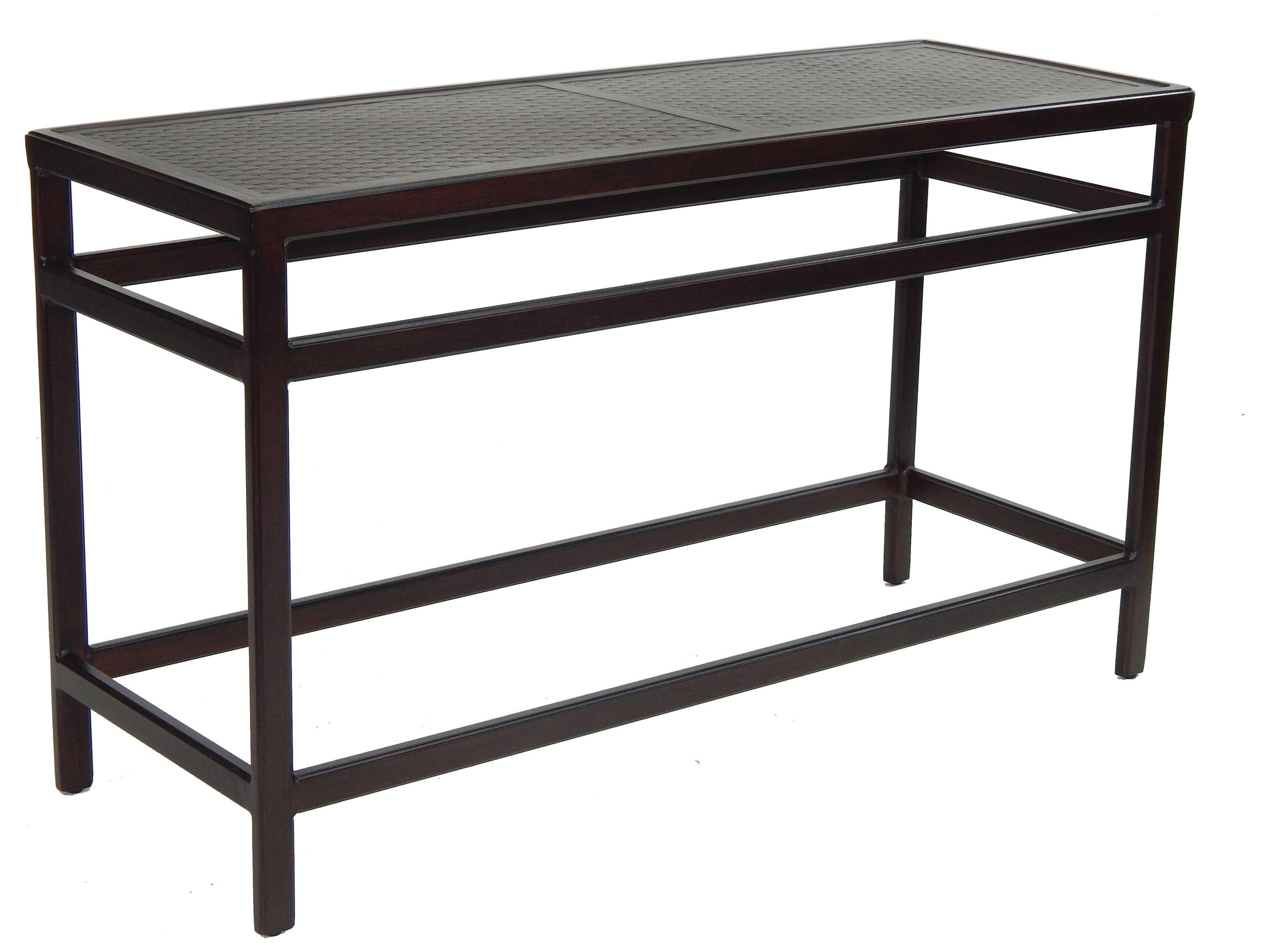 Castelle Classical Cast Aluminum Rectangular Outdoor Patio Console Table