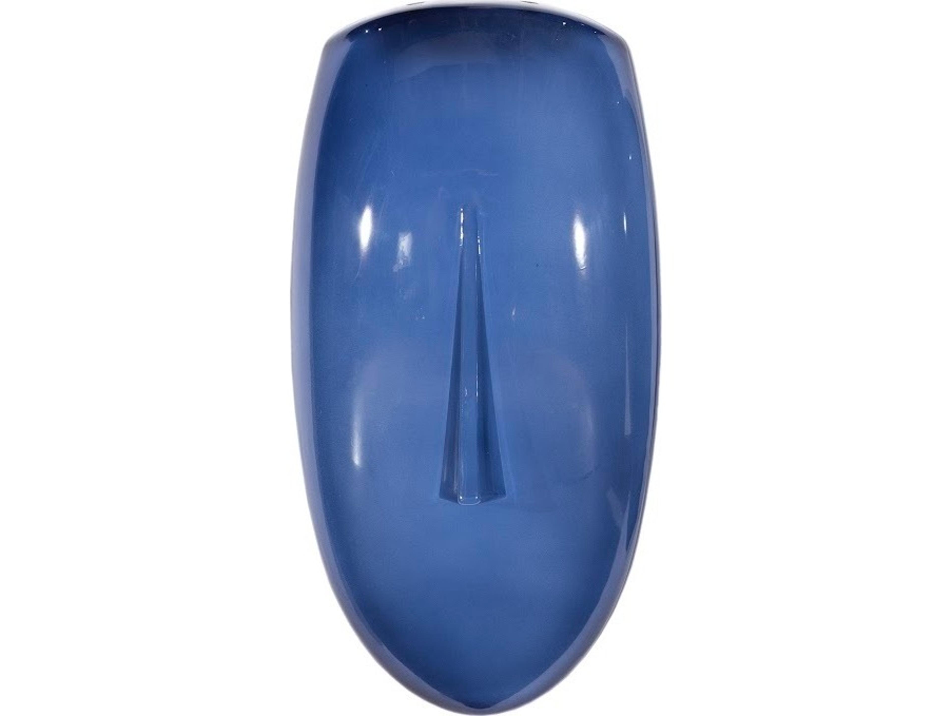 Phillips Collection Cycladic Blue Concave Glass Wall Art