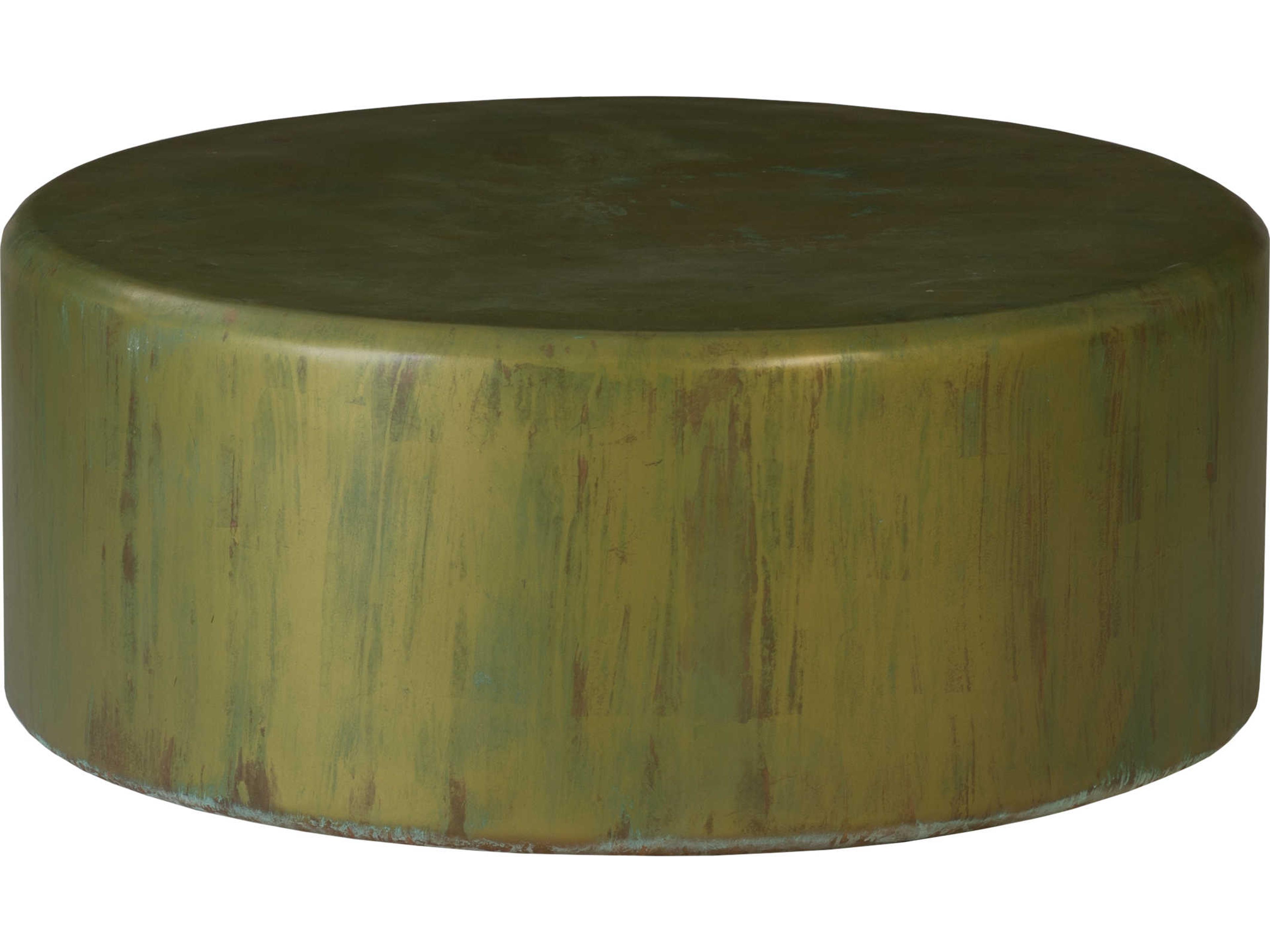 Phillips Collection Copper Acid Round Fiberglass Lichen Coffee Table