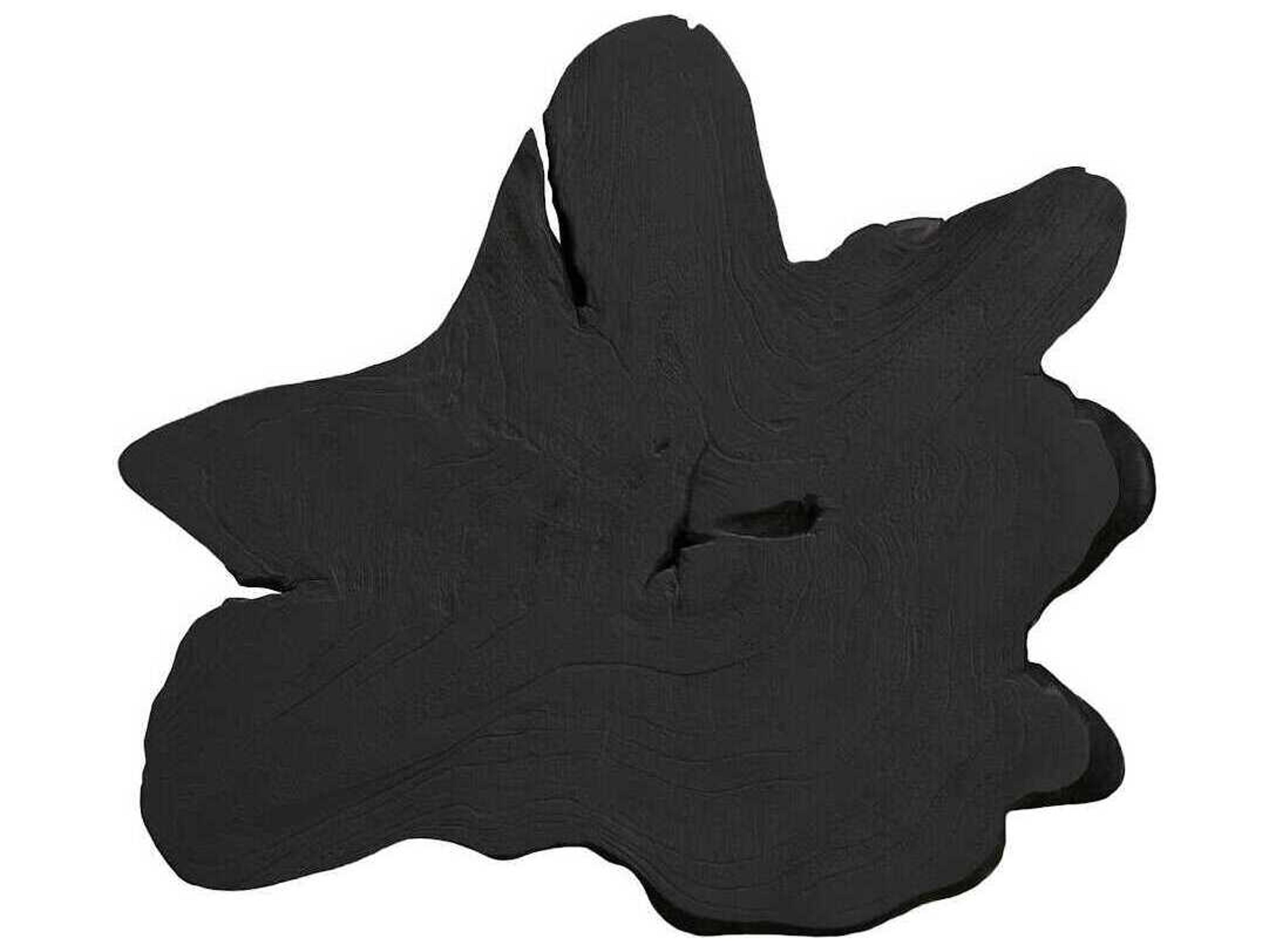 Phillips Collection Freeform Black Teak Wall Slice