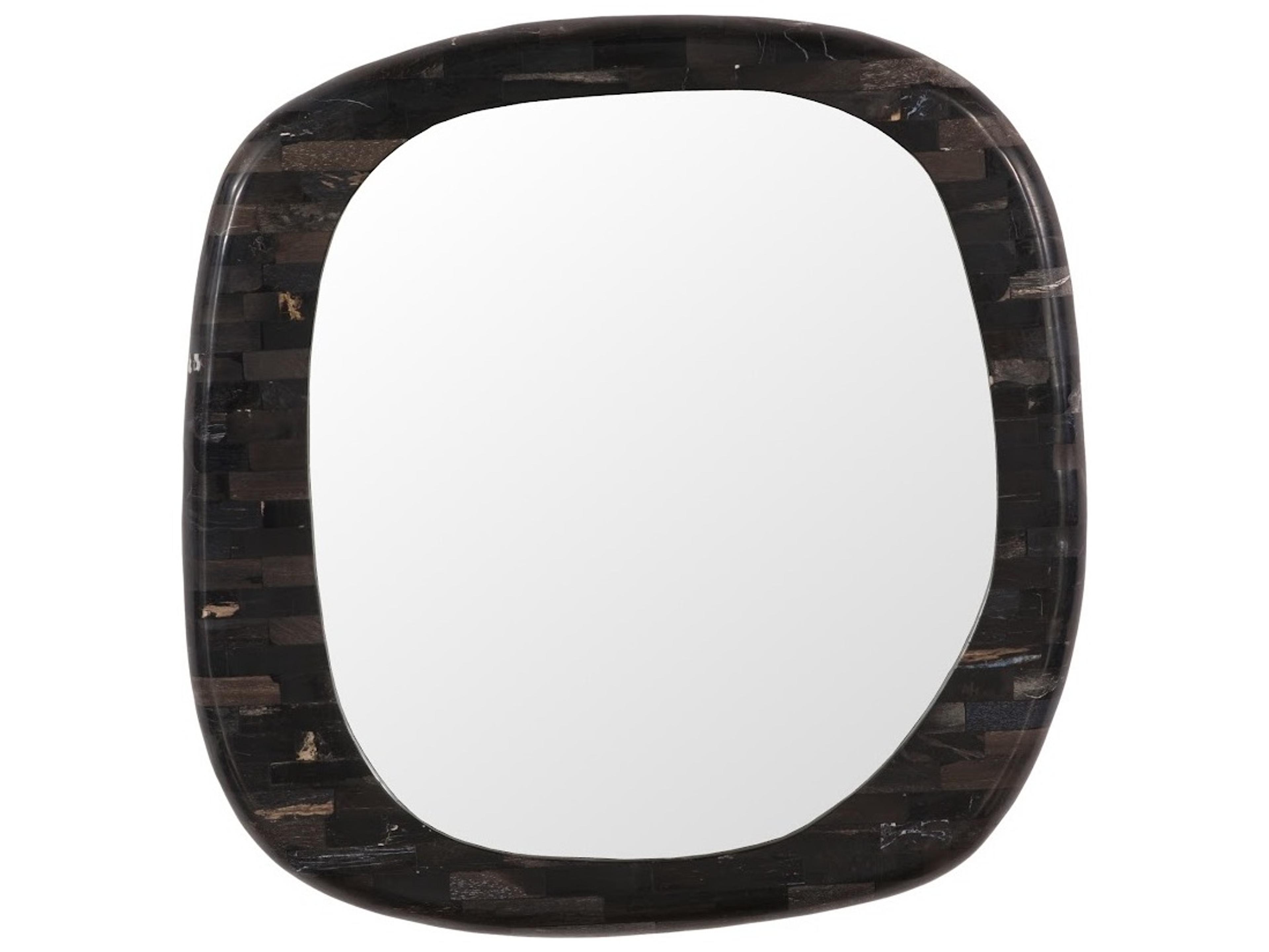 Phillips Collection Black Wall Mirror Square