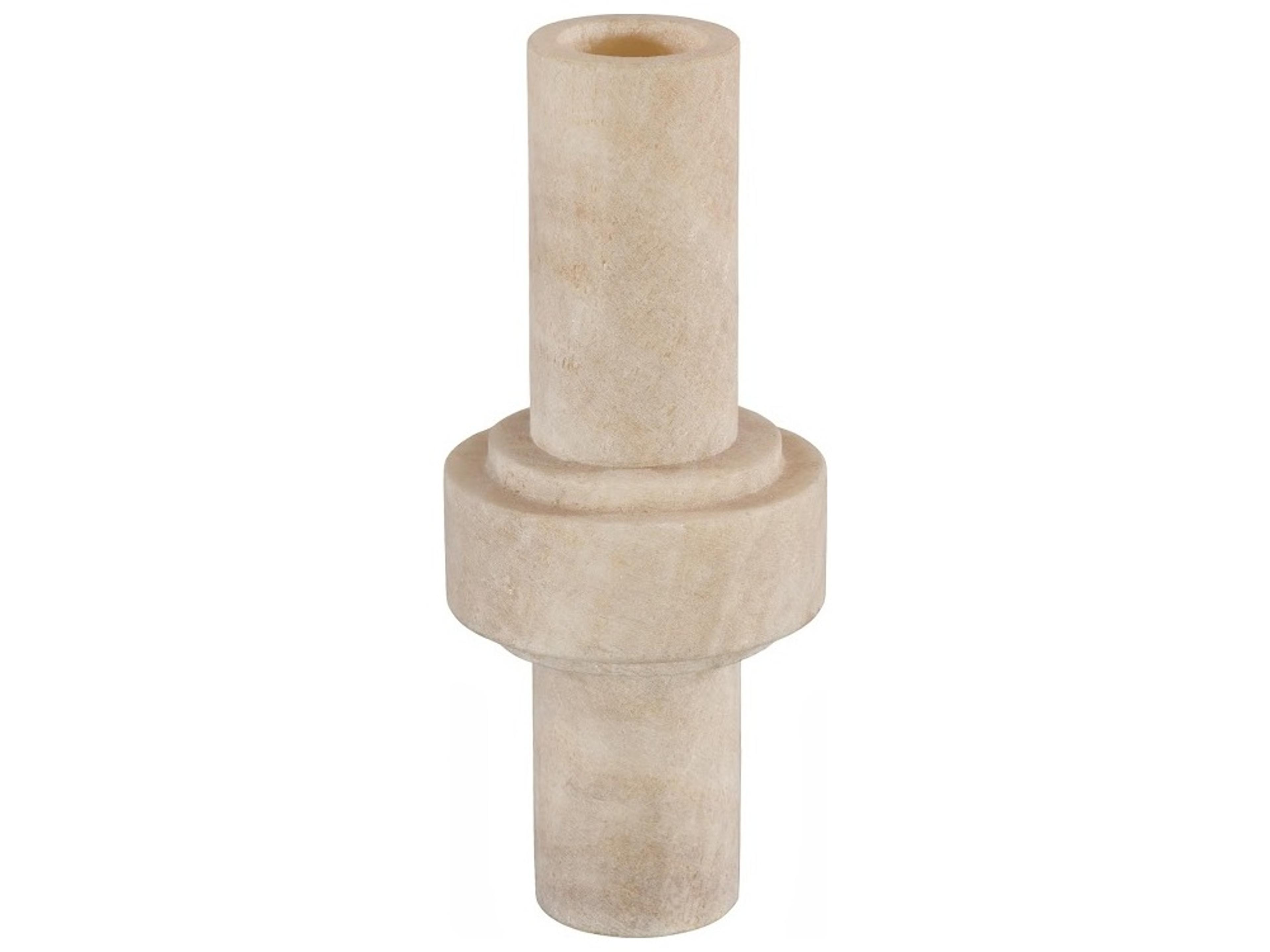 Beige Off White Candle Holder