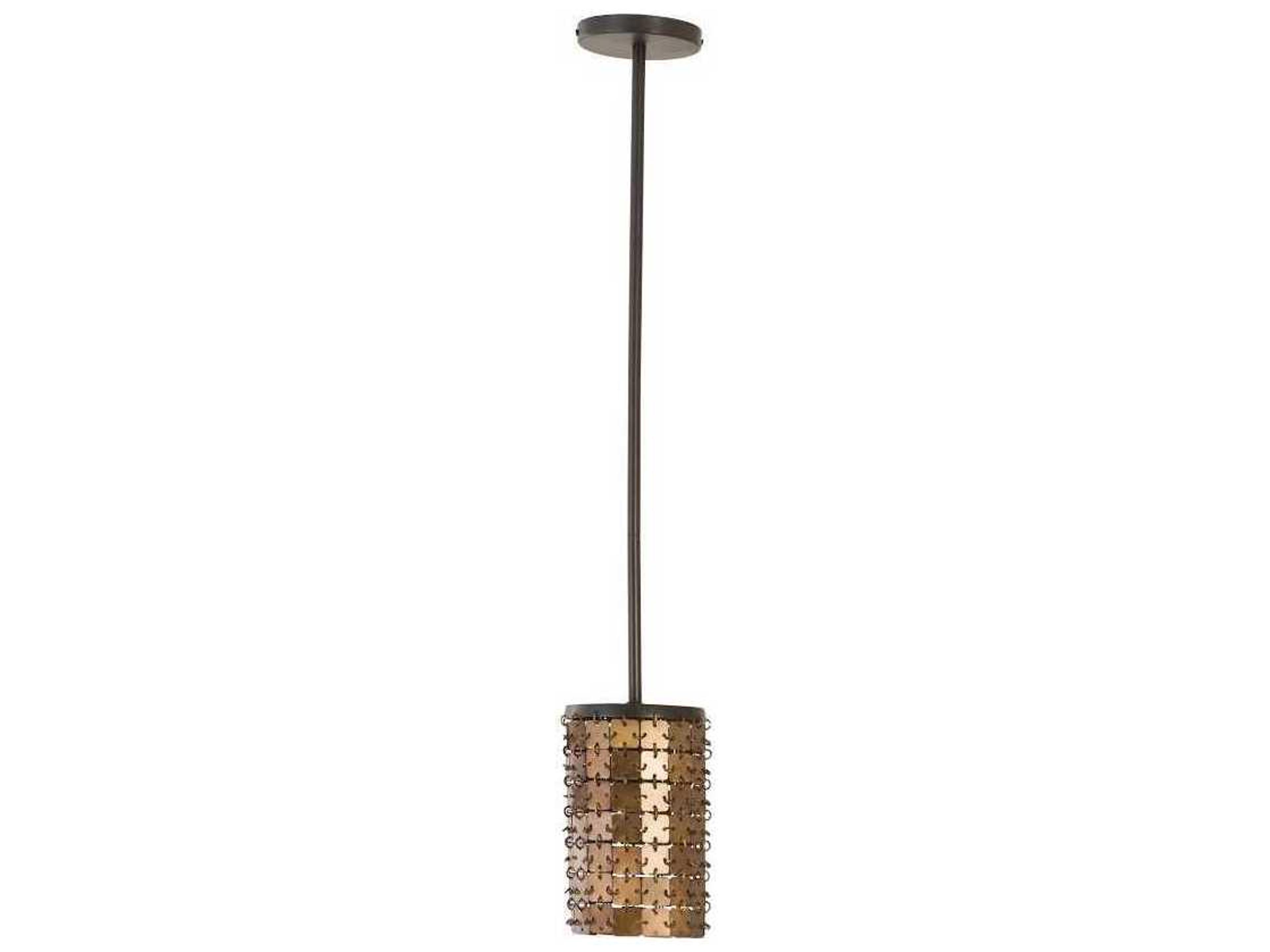 Phillips Collection Brass Cylinder Mini Pendant