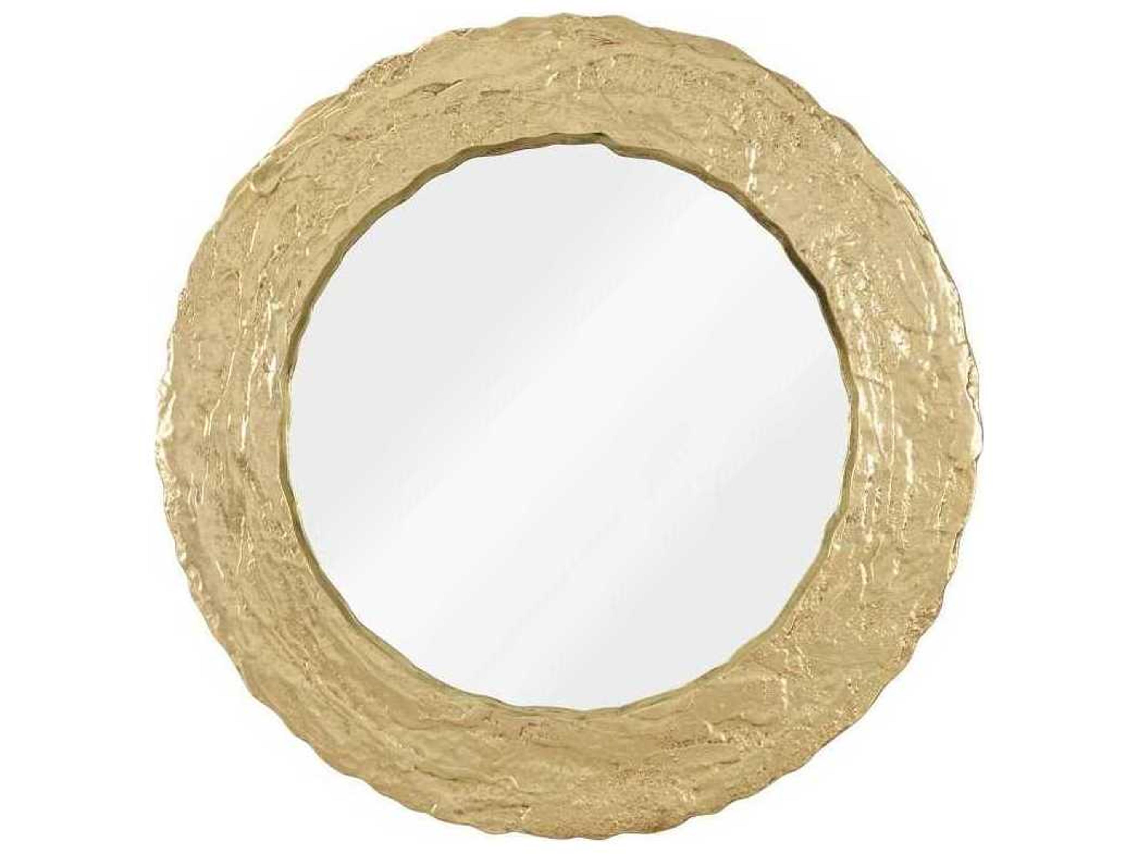 Phillips Collection Gold Leaf Round Wall Mirror