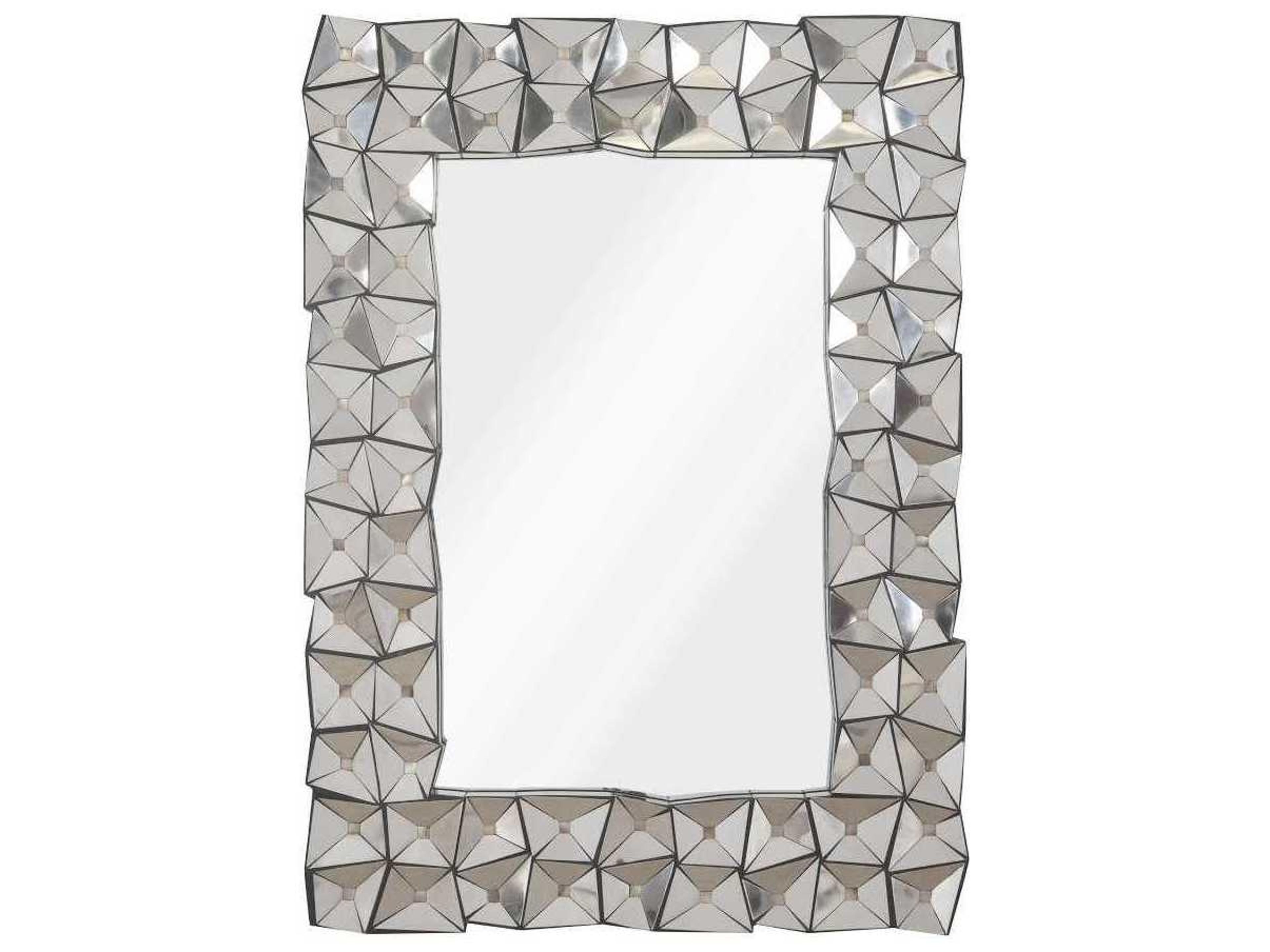 Phillips Collection Silver Rectangular Wall Mirror
