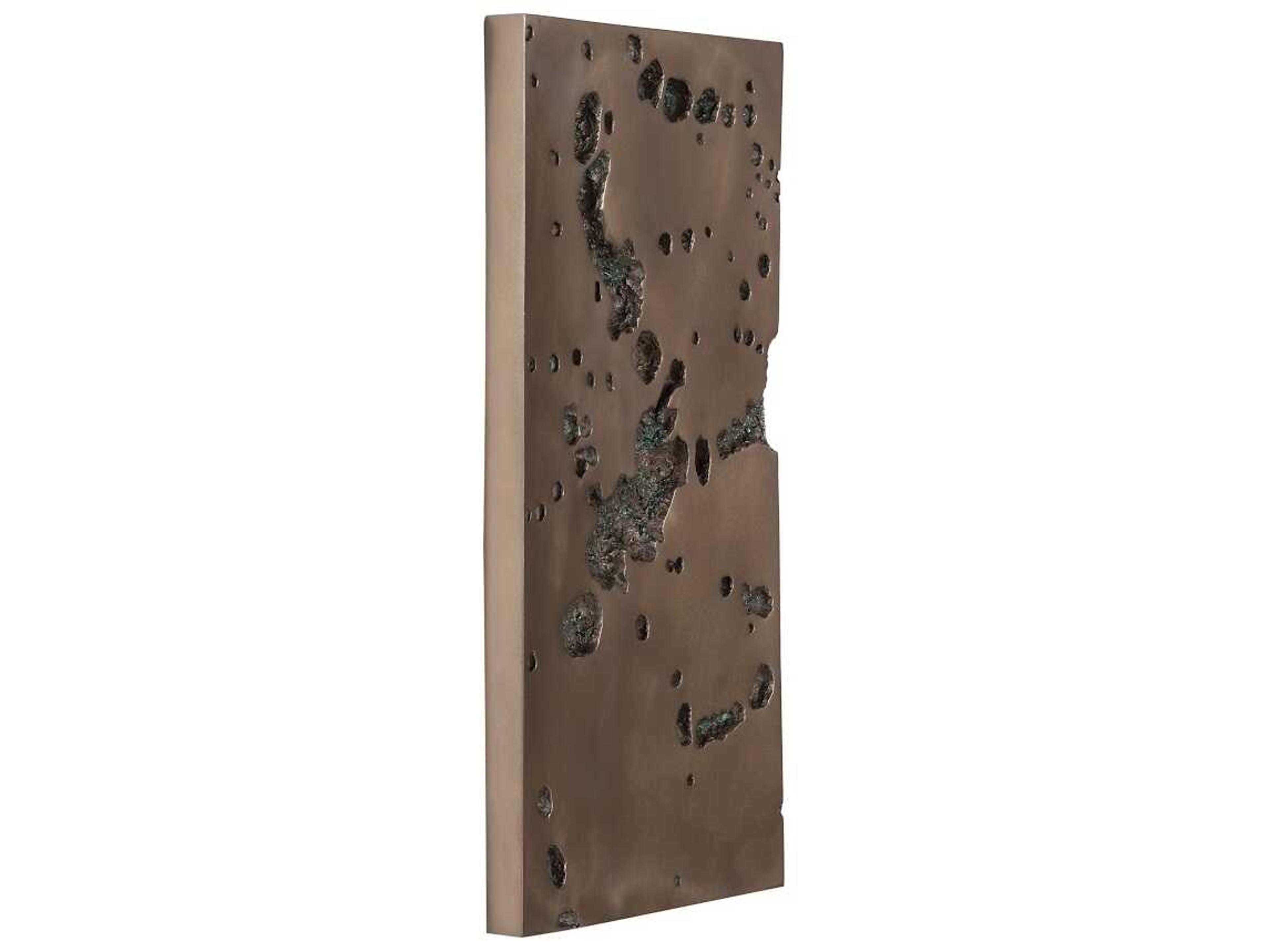 Phillips Collection Splotch Bronze Rectangular 3D Wall Art