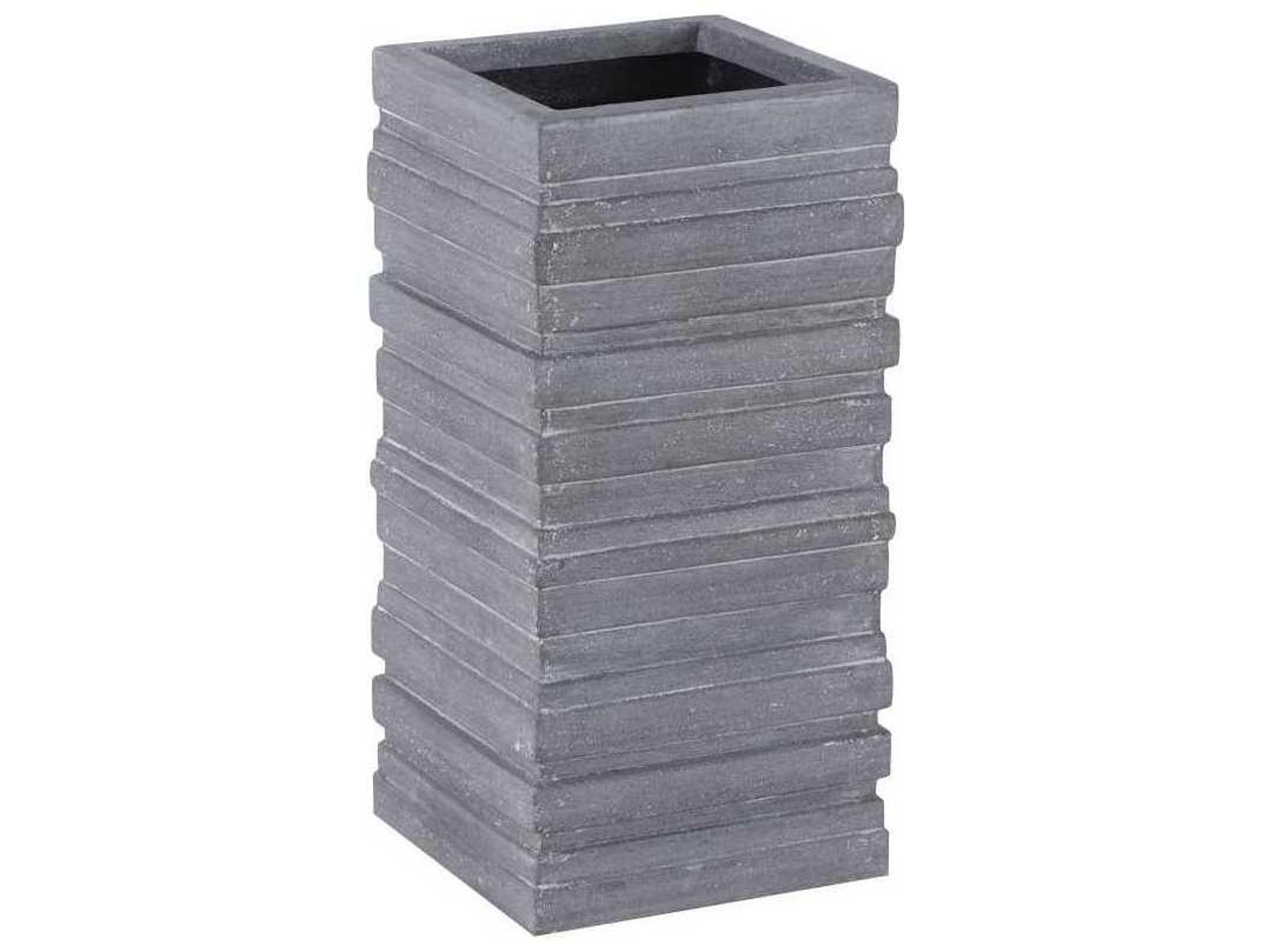 Phillips Collection June Square Gray 13" Plant Stand