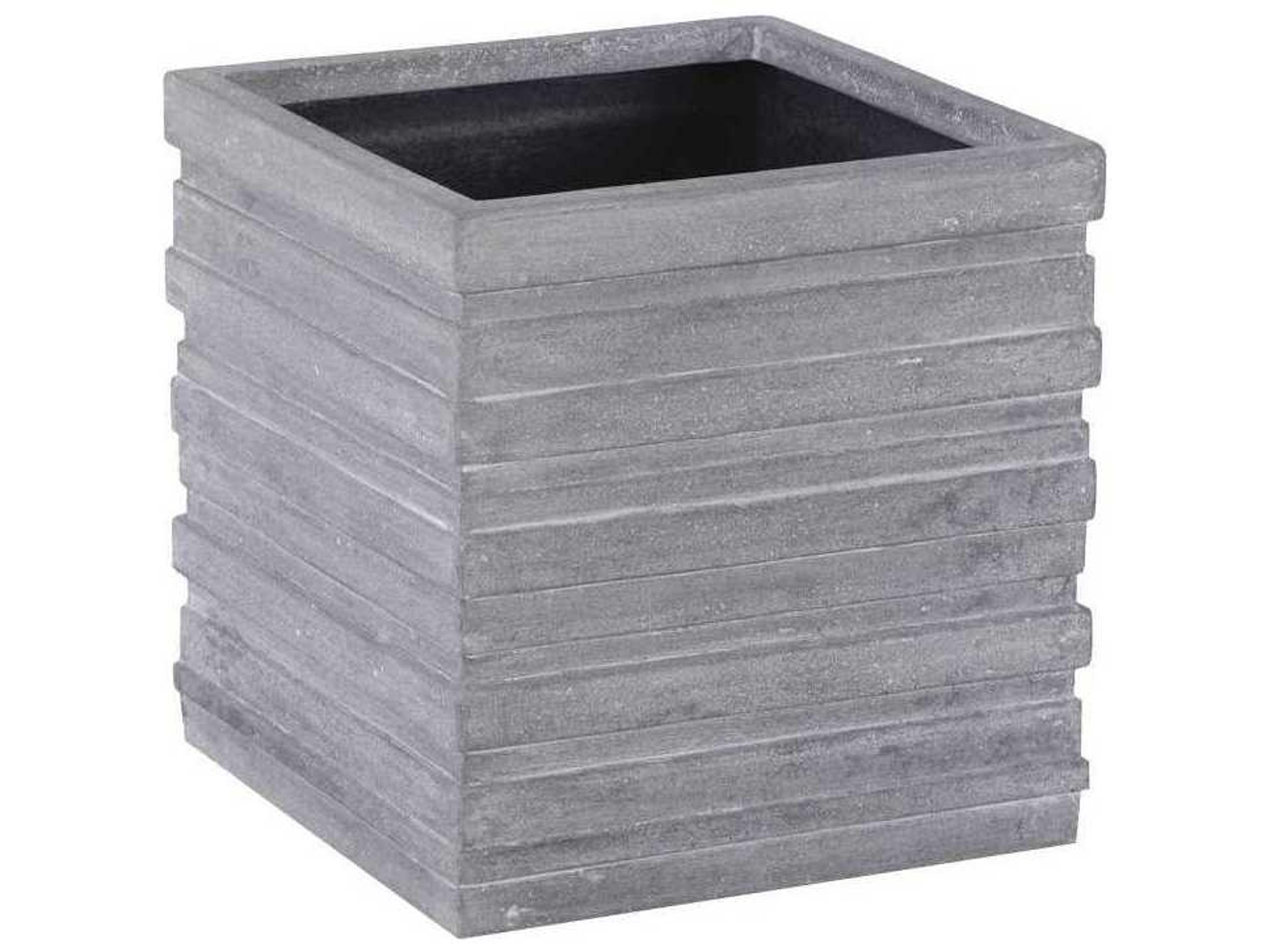 Phillips Collection June Square Gray 19" Plant Stand